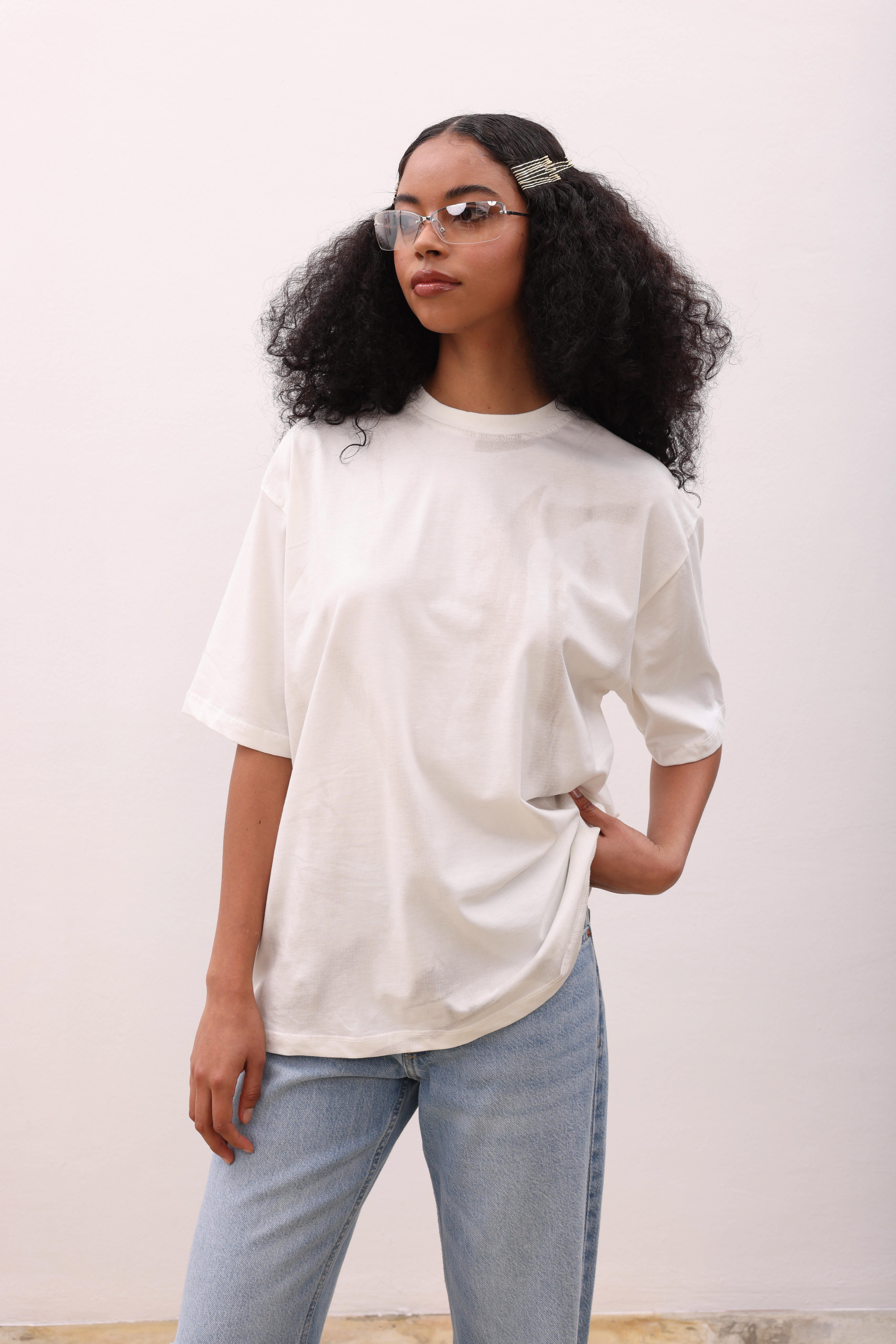 Beatrice Geçiş Baskılı Tişört 8017-8