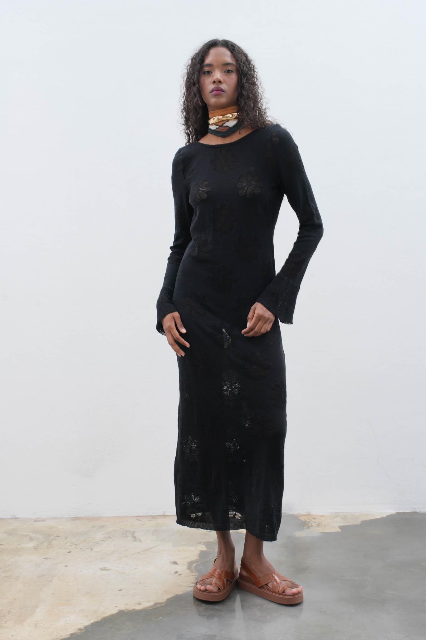 Belen Çiçek Desenli Maxi Boy Elbise 2793 R2-J-K4