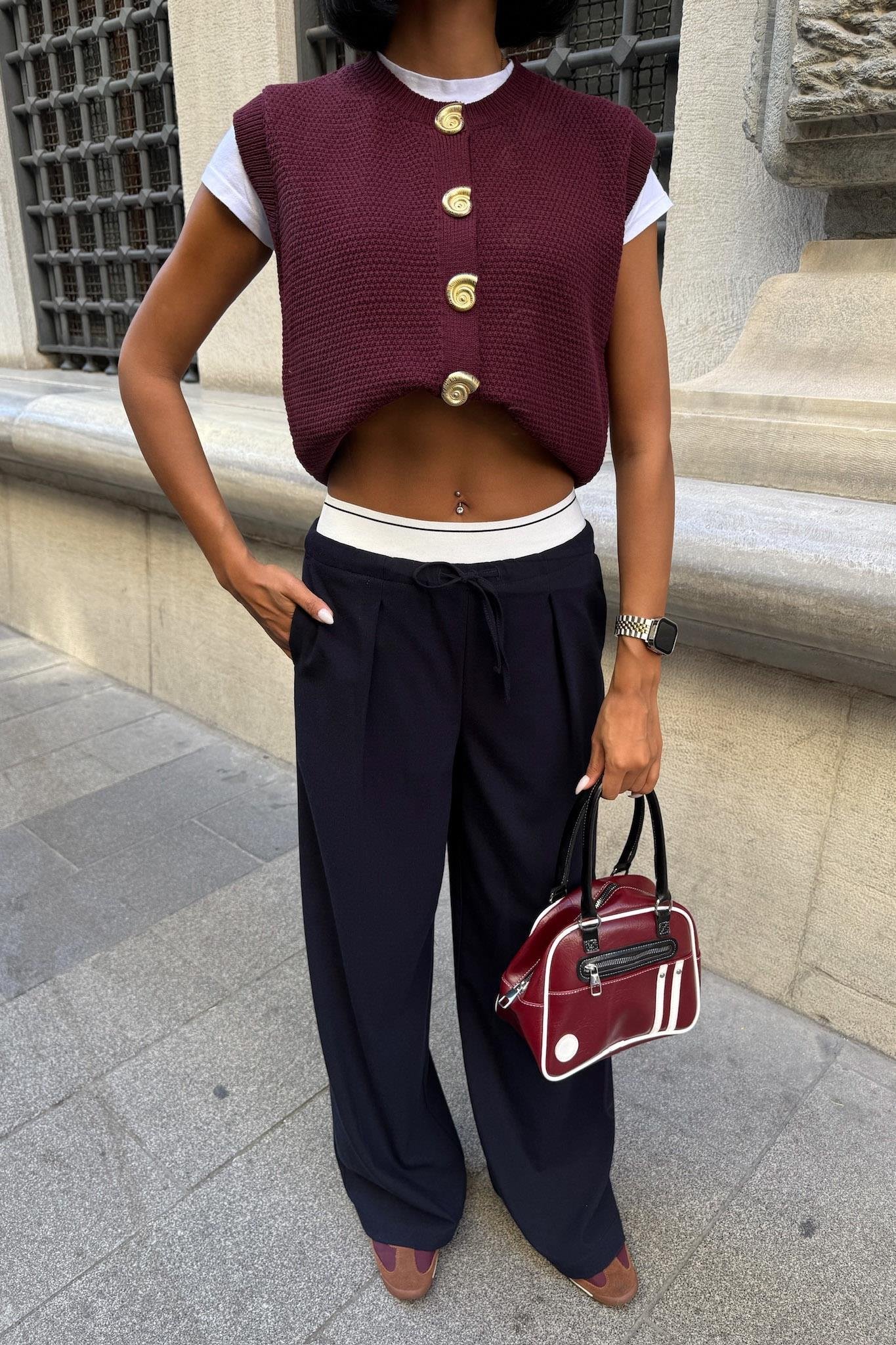 Beli Lastik Detaylı Rahat Pantolon 0087 R8-A-K4