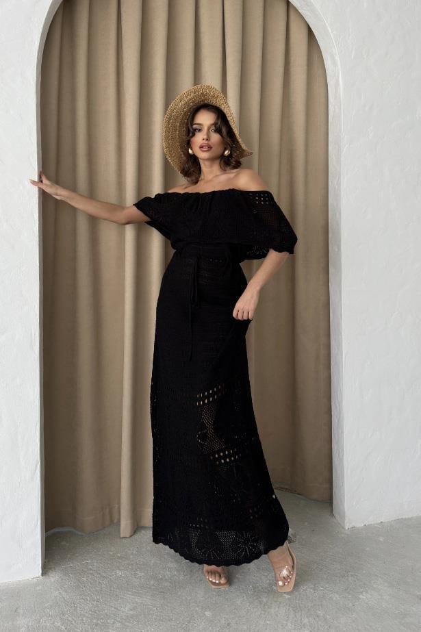 Bella Ajurlu Straplez Elbise 2713-0025 R1-B-K4