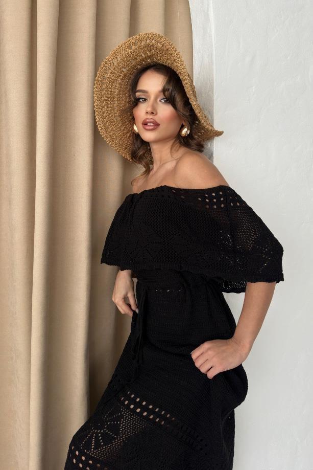 Bella Ajurlu Straplez Elbise 2713-0025 R1-B-K4