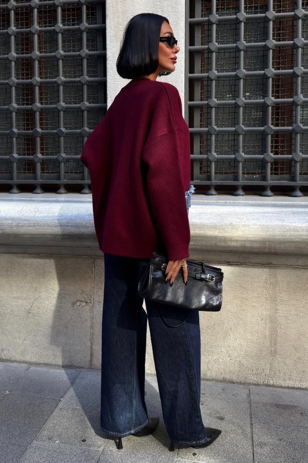 Blanc Denim Detaylı Triko Hırka 5187 R4-H-K2