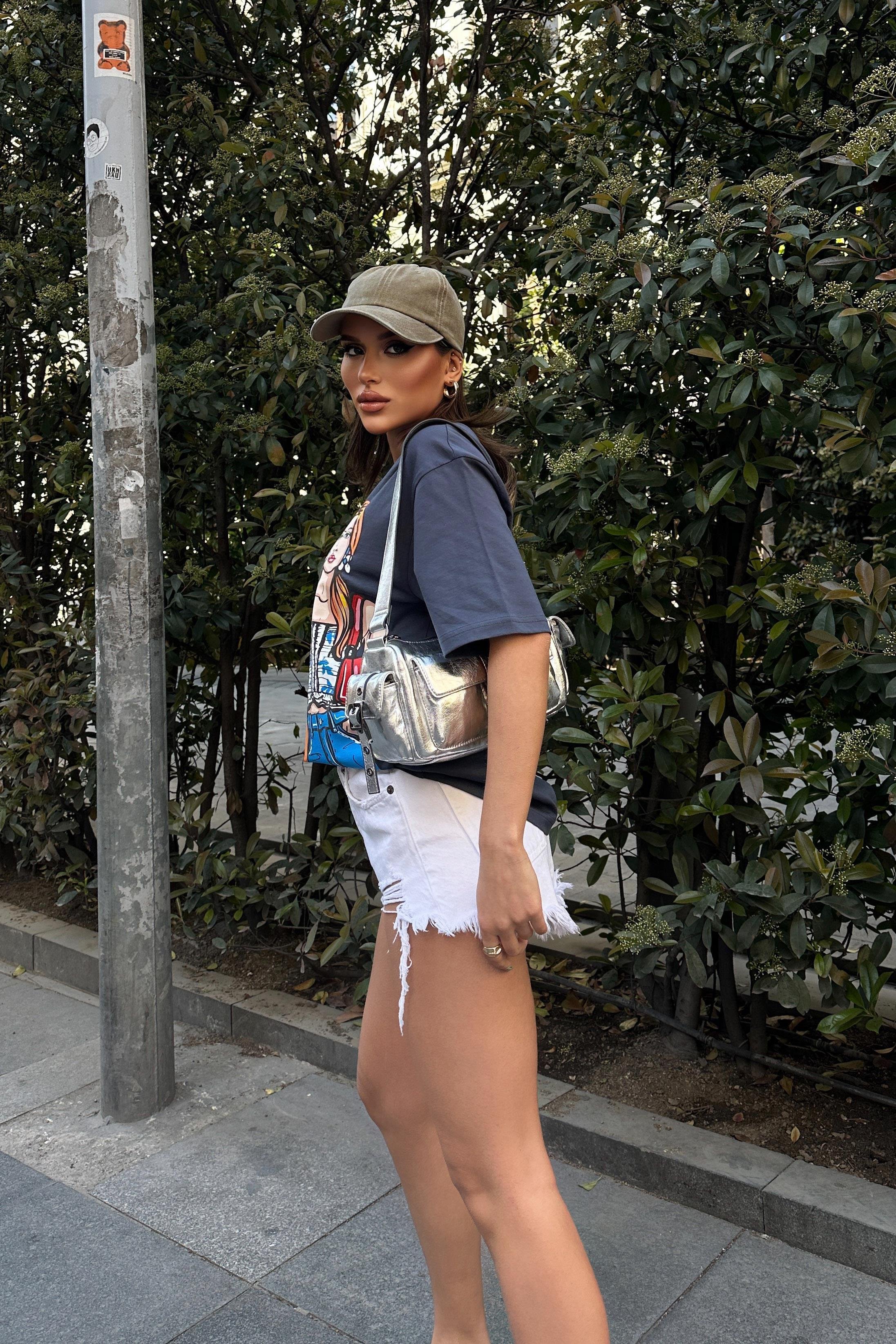 Bloom  Baskılı Tişört 8039-8