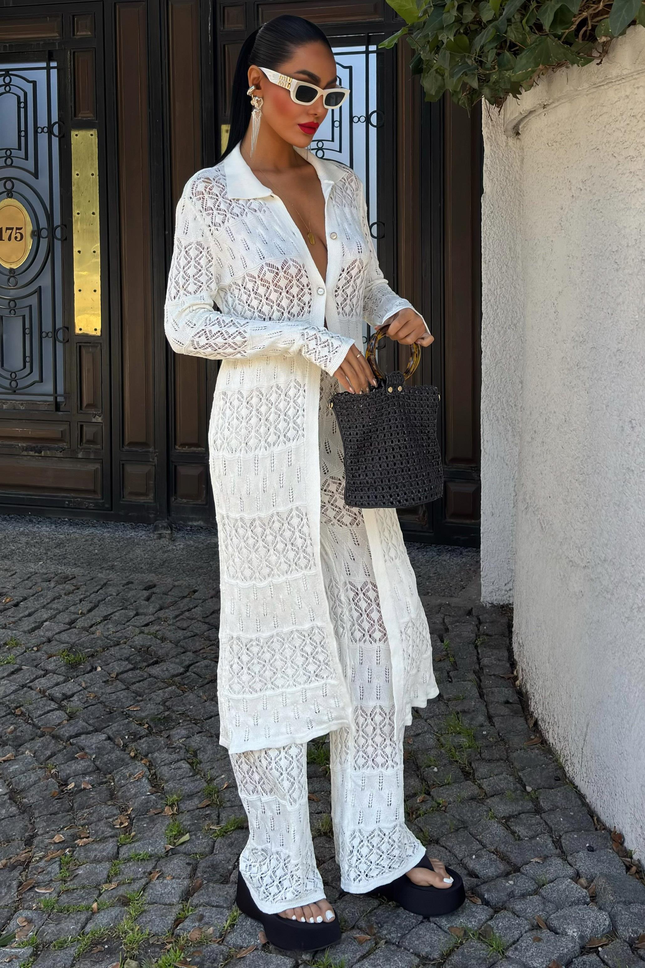 Bridget Ajurlu Uzun Hırka Takım 9881 R1-B-K3