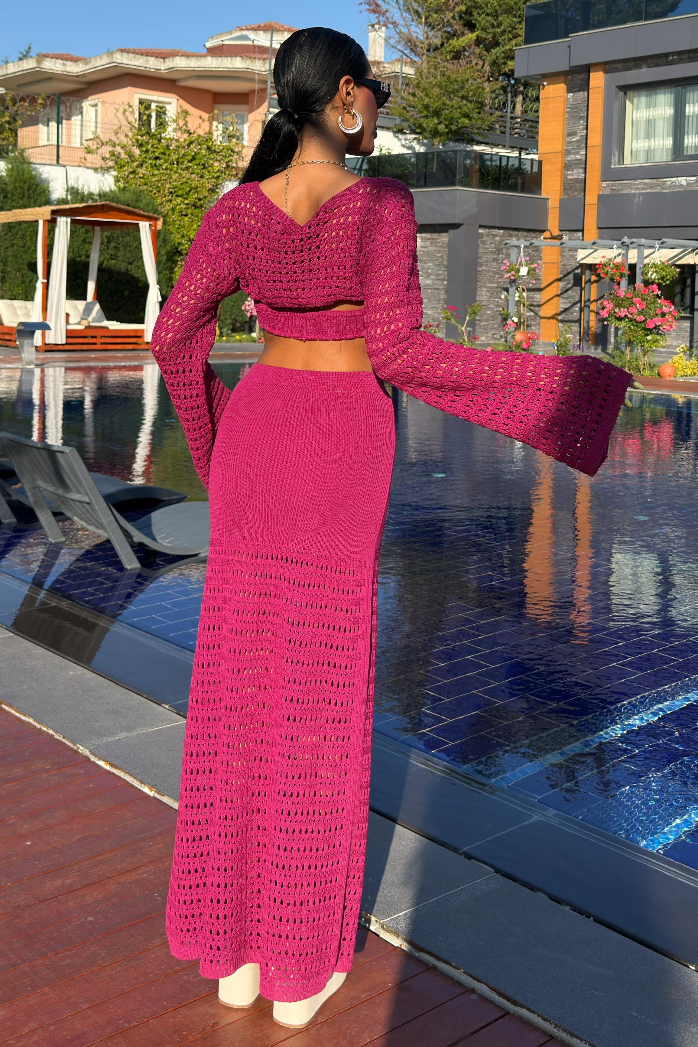 Büstiyer ve Bolerolu Ajur Üçlü Takım 10087 R2-B-K2