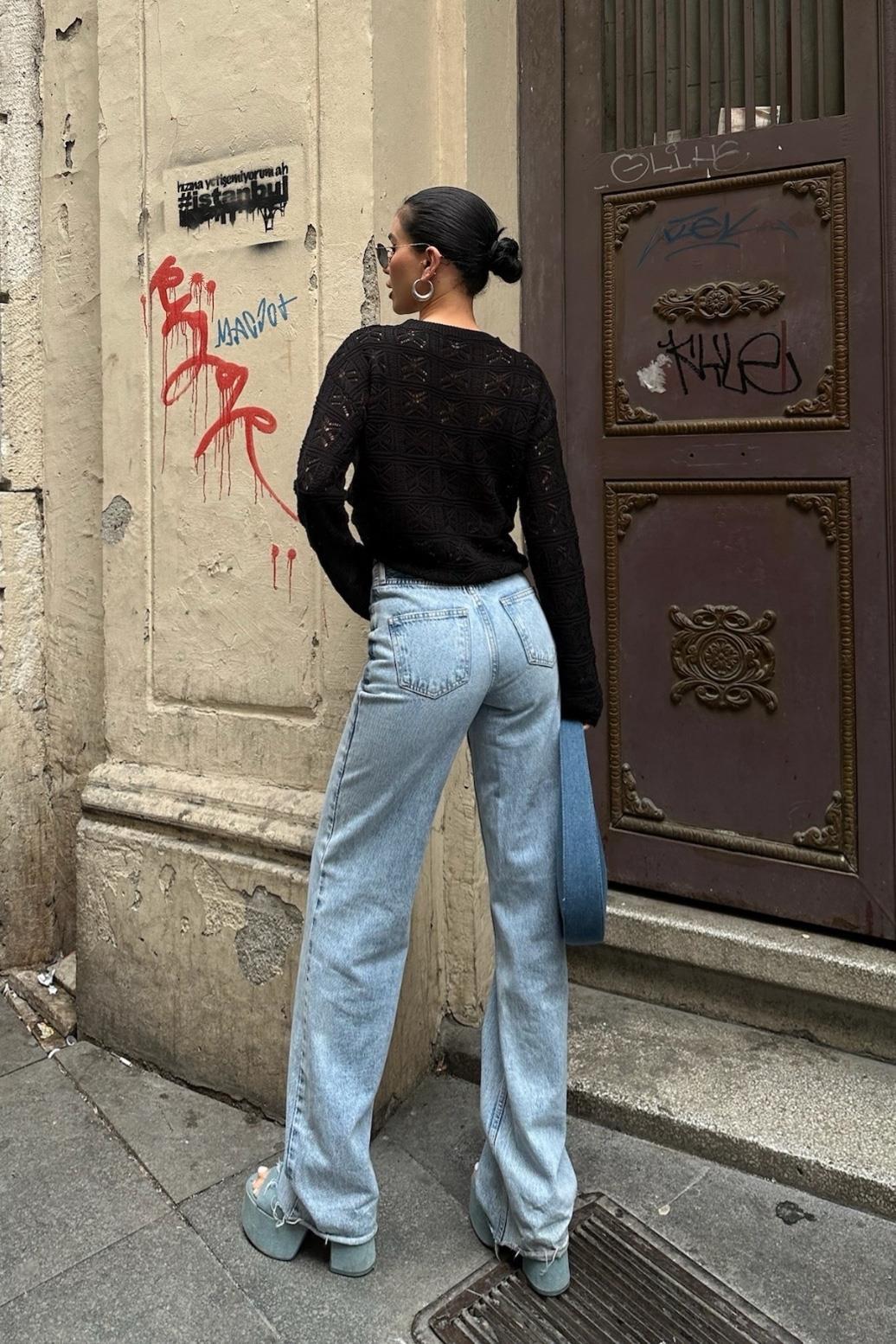 Cailey Kroşe  Bisiklet Yaka Kazak 1298-25 R2-F-K3