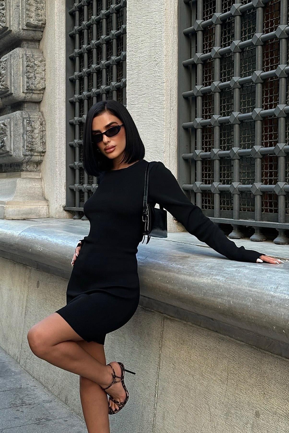 Celestial Sırt Dekolteli Mini Elbise 2674-23 R4-A-K5