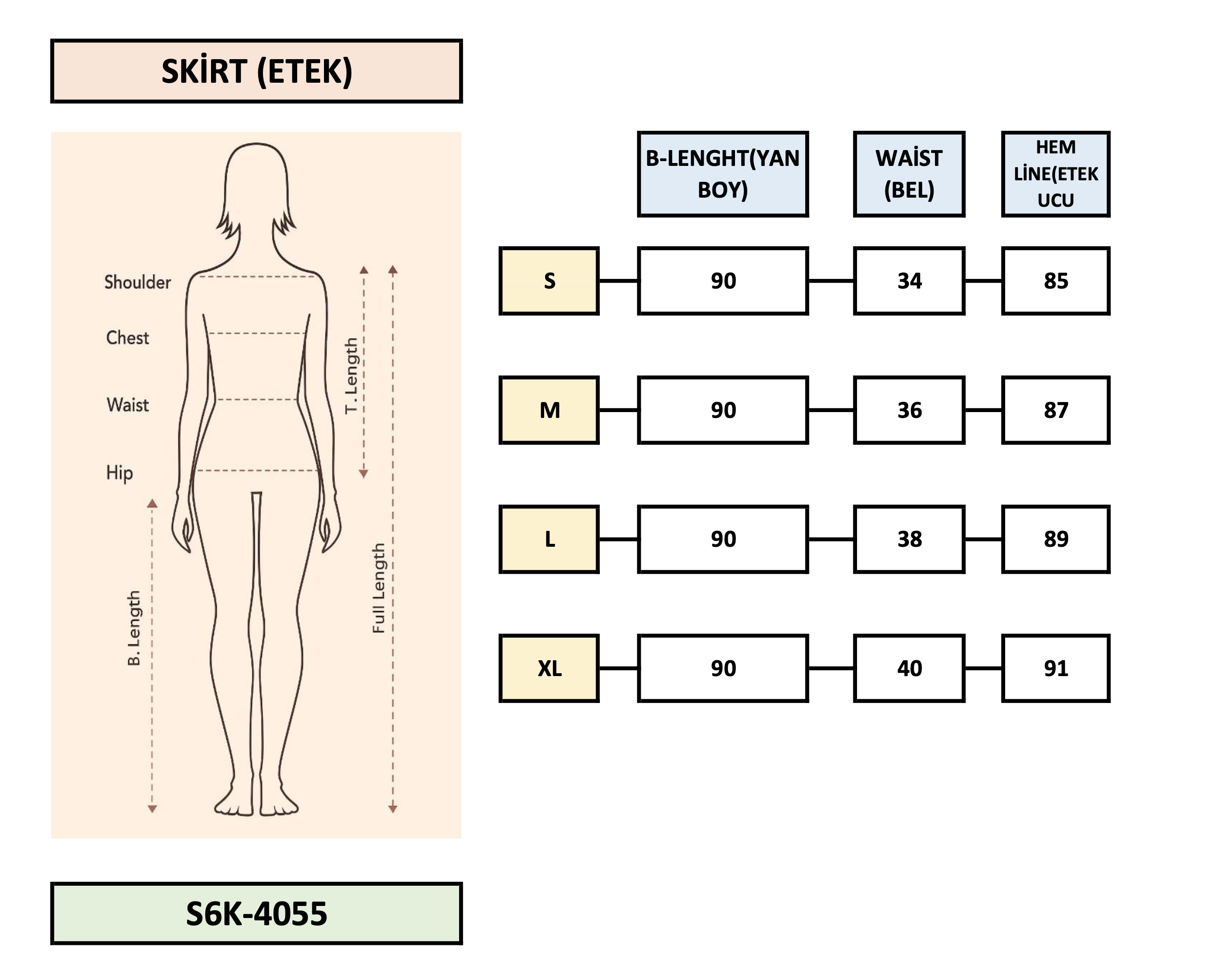 Çift Kemer Detaylı ve Yırtmaçlı Pileli Etek 4055