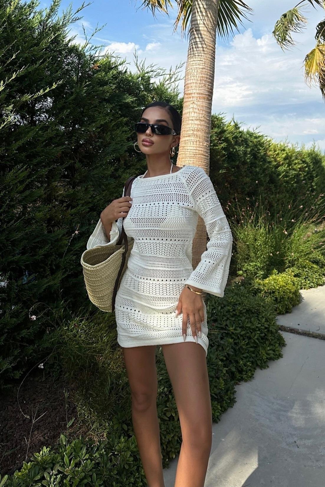 Daisy Kroşe Mini Elbise 2560-01 R2-D-K5