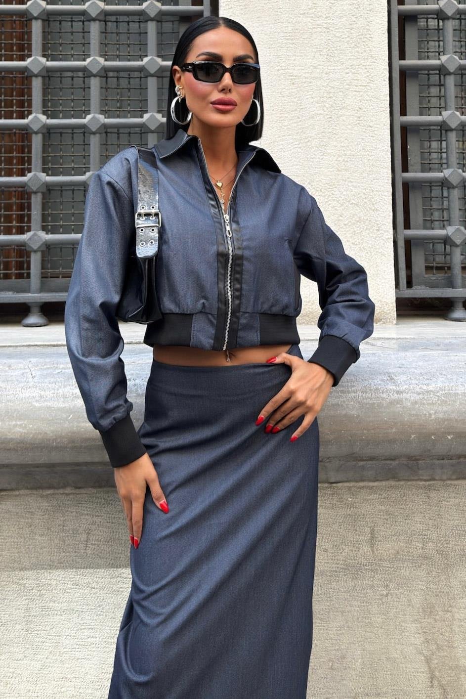 Daniel Suni Deri Bomber Ceket Takım 9940 R4-K-K2