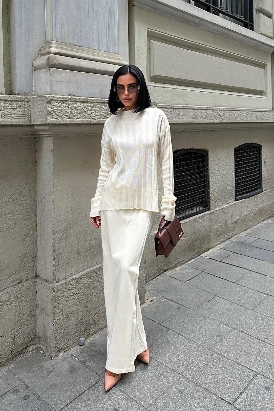 Darcy Etek Bluz Triko Takım 9969 R1-G-K2