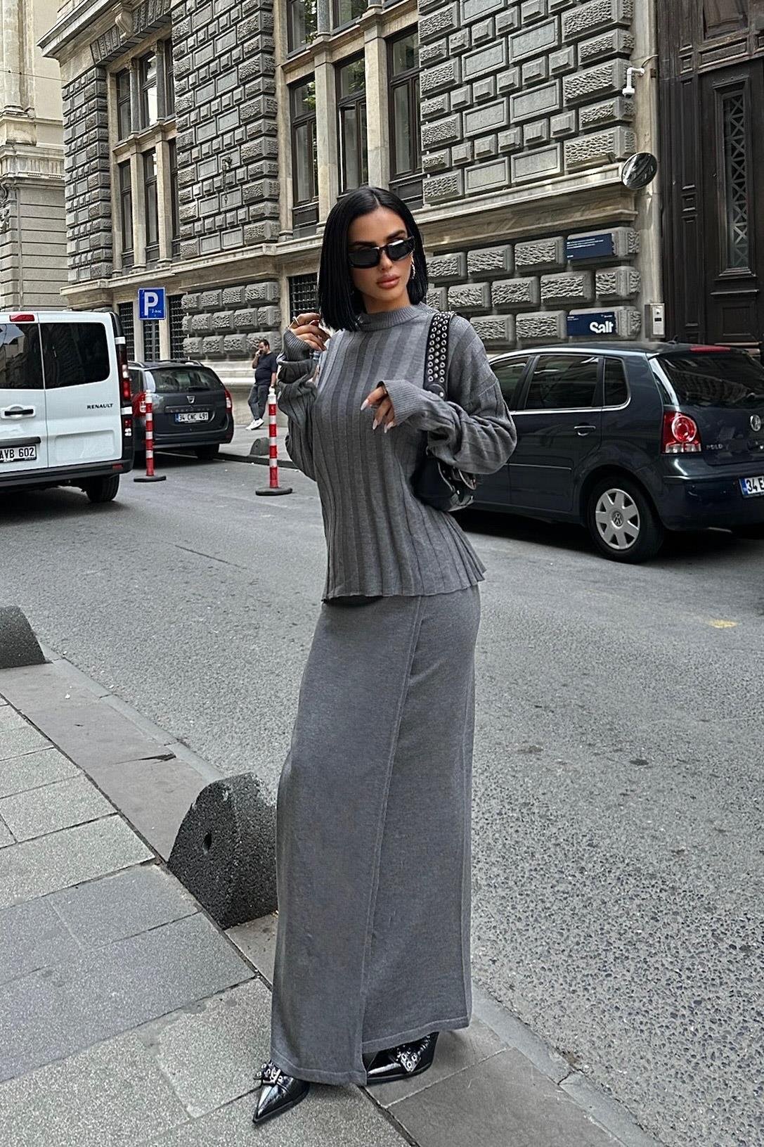 Darcy Etek Bluz Triko Takım 9969 R1-G-K2