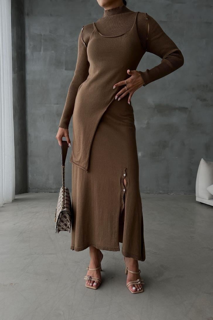 Dasha Düğme Detaylı Midi Takım  9475-23 R4-D-K2