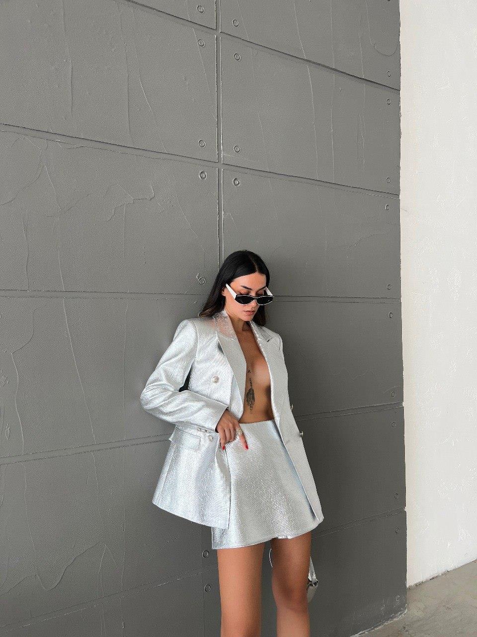 Dasha Gümüş Varaklı Takım  9534-24