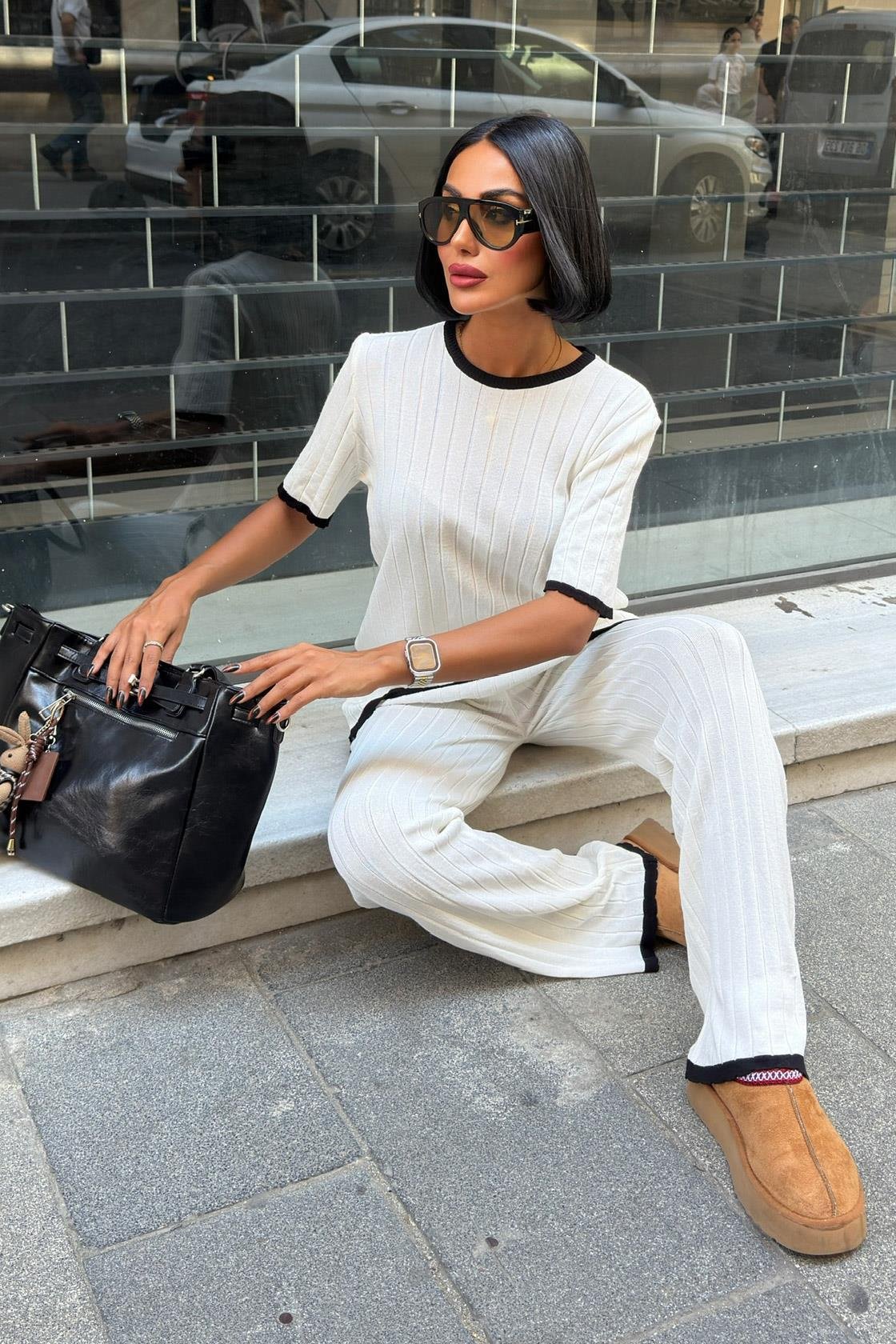 Dex Örme Tshırt Pantolon İkili Takım 9927 R1-N-K4