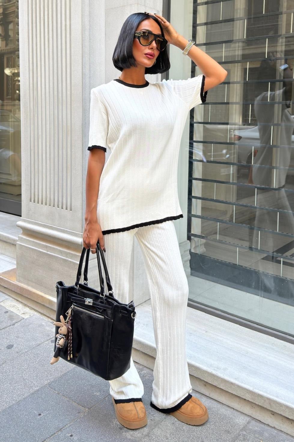 Dex Örme Tshırt Pantolon İkili Takım 9927 R1-N-K4