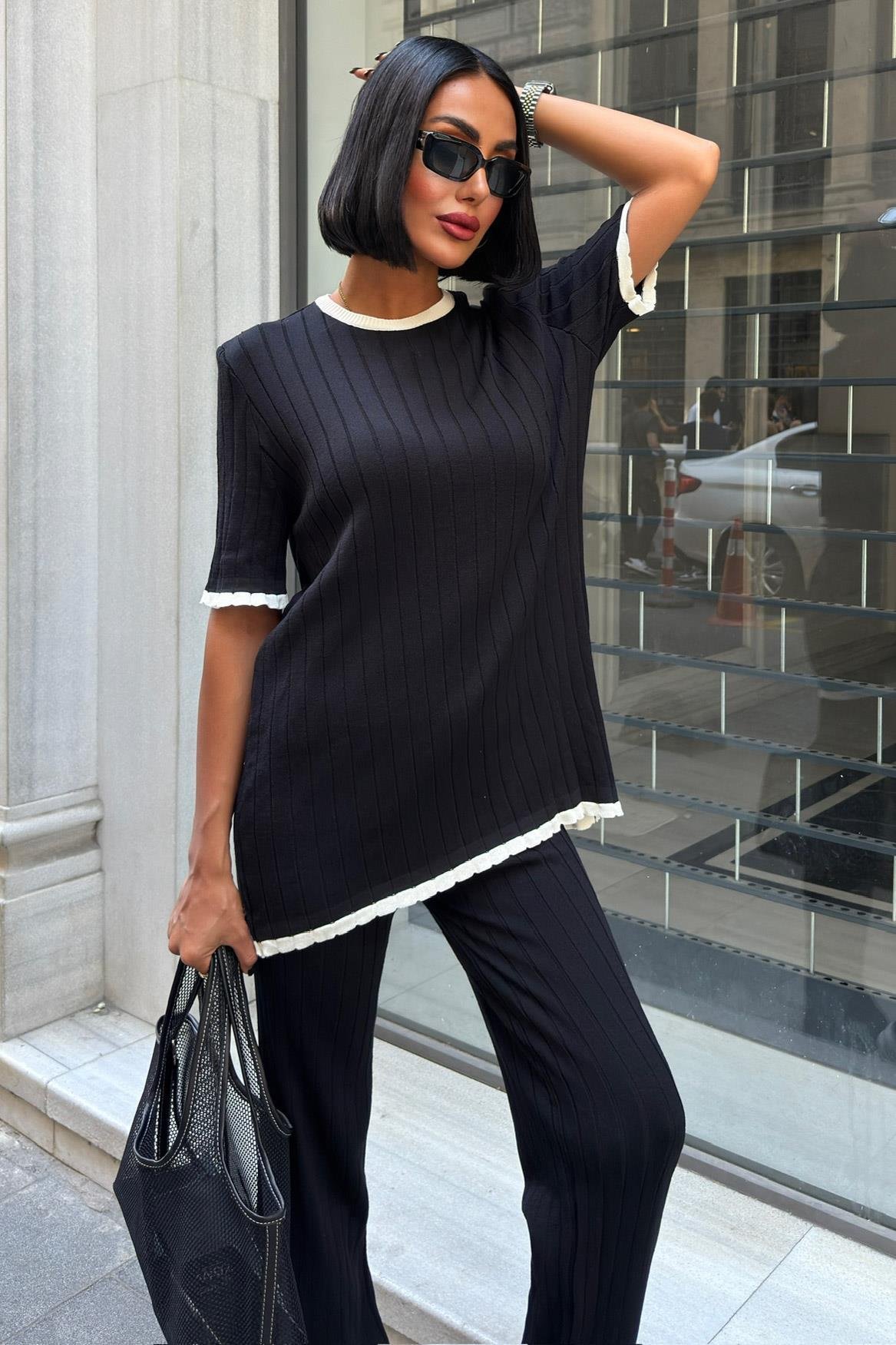 Dex Örme Tshırt Pantolon İkili Takım 9927 R1-N-K4