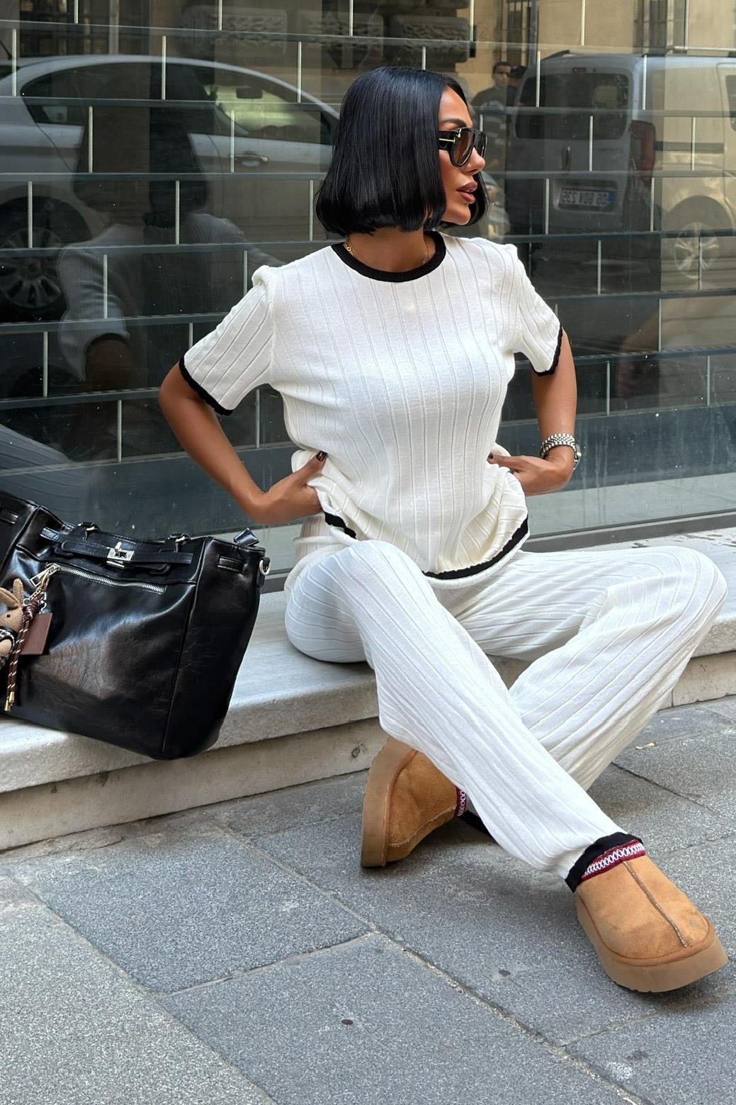 Dex Örme Tshırt Pantolon İkili Takım 9927 R1-N-K4