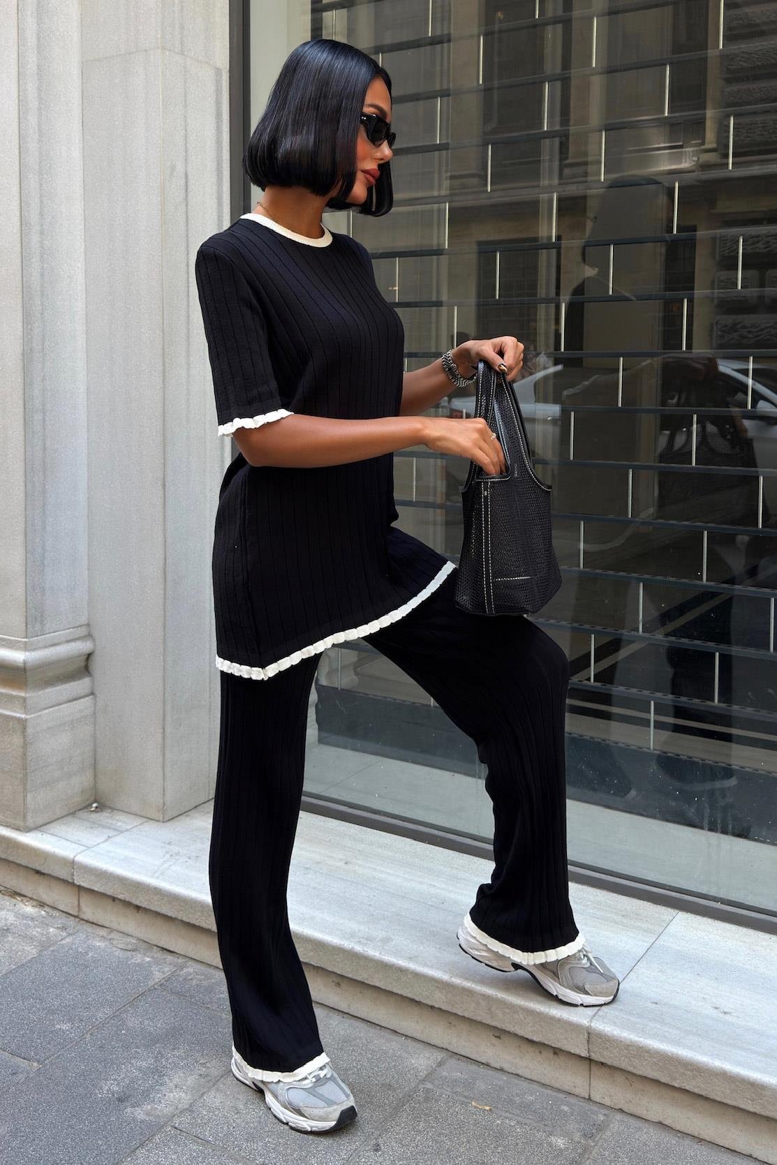 Dex Örme Tshırt Pantolon İkili Takım 9927 R1-N-K4