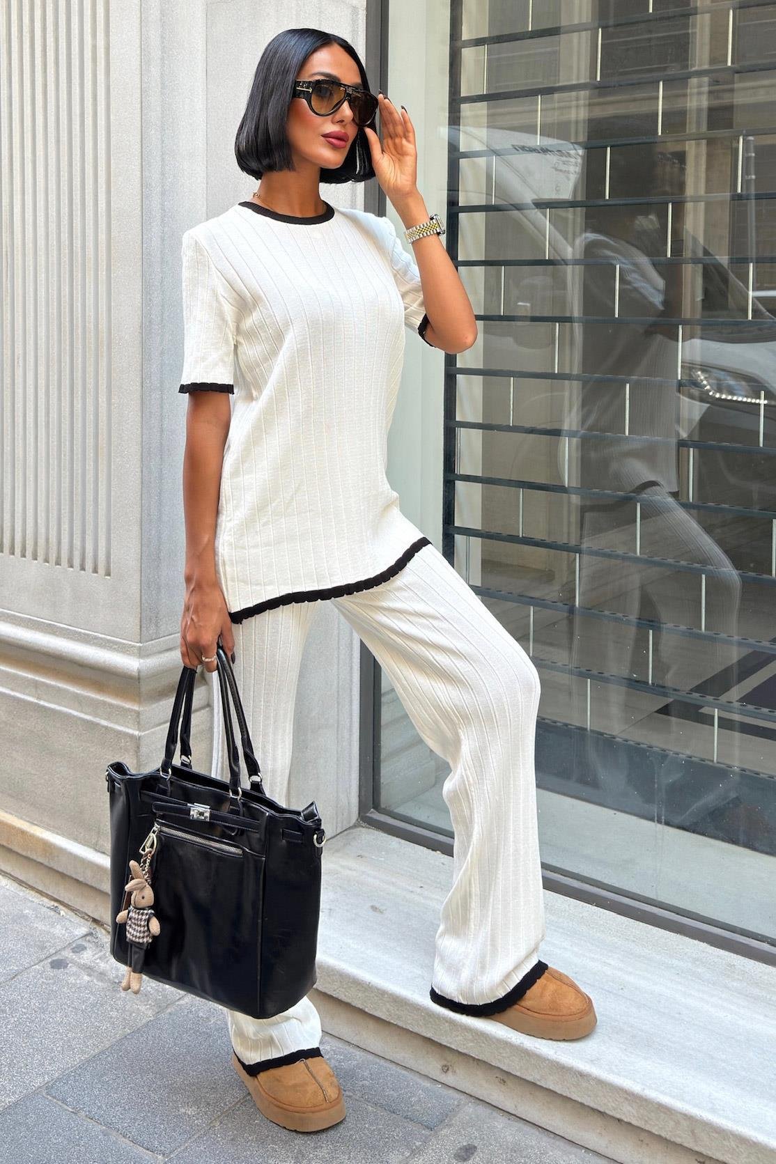 Dex Örme Tshırt Pantolon İkili Takım 9927 R1-N-K4