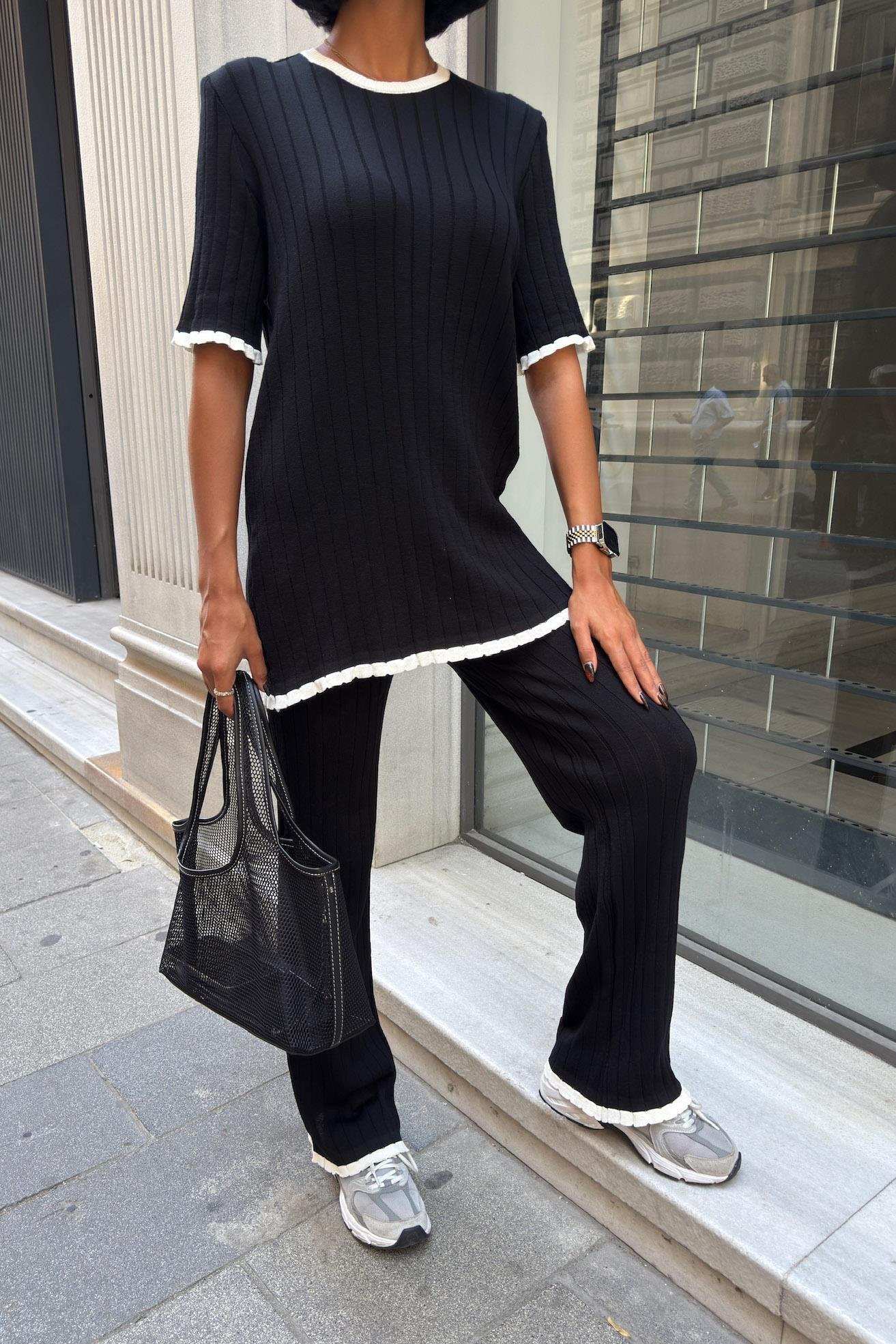 Dex Örme Tshırt Pantolon İkili Takım 9927 R1-N-K4