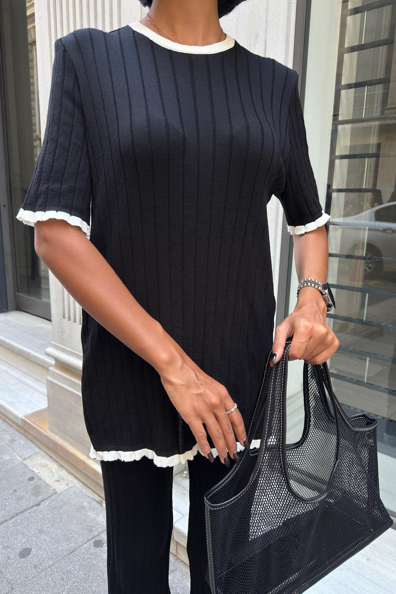 Dex Örme Tshırt Pantolon İkili Takım 9927 R1-N-K4