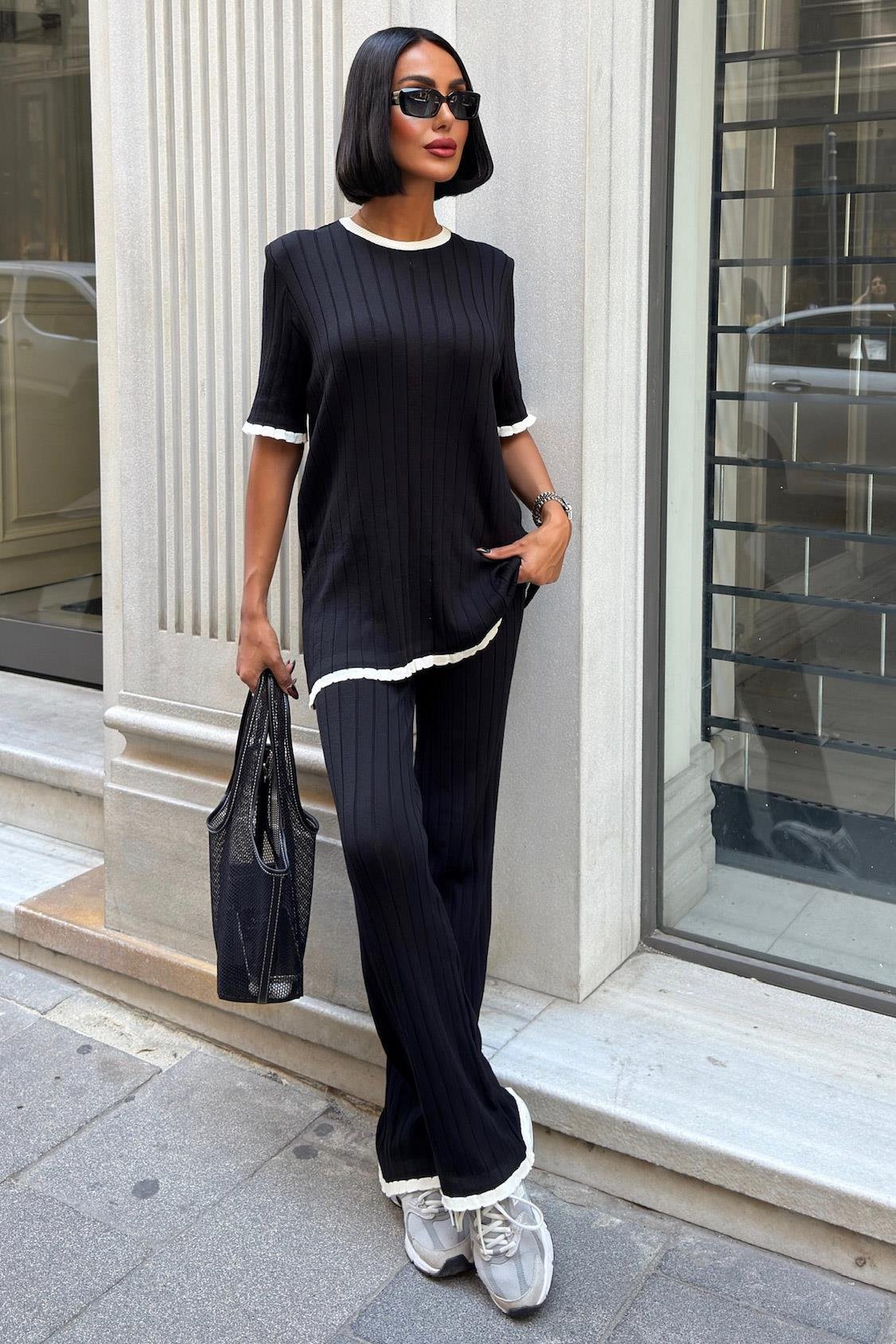 Dex Örme Tshırt Pantolon İkili Takım 9927 R1-N-K4