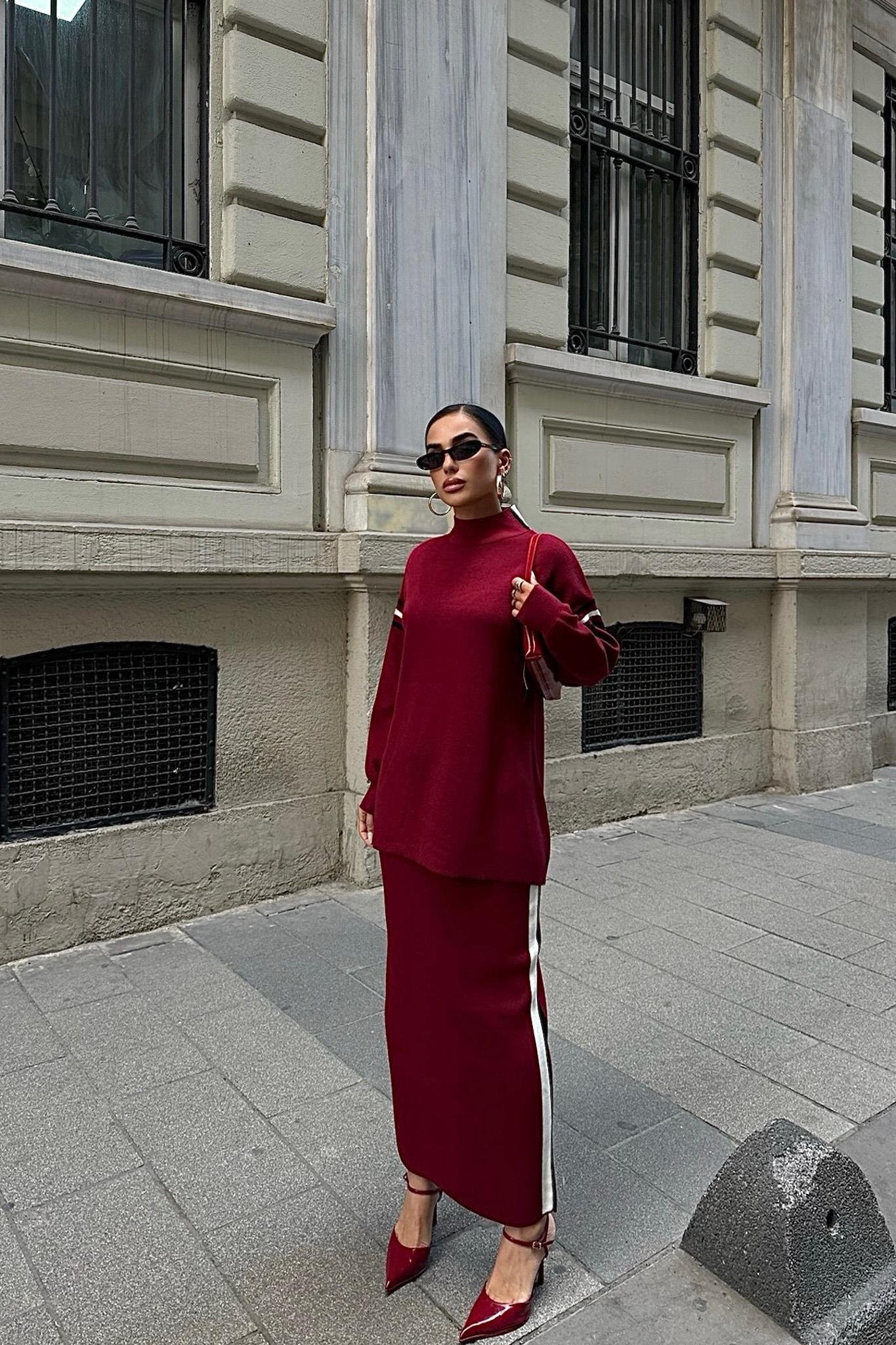 Etekli Spor Çizgili Takım 9991 R3-C-K2