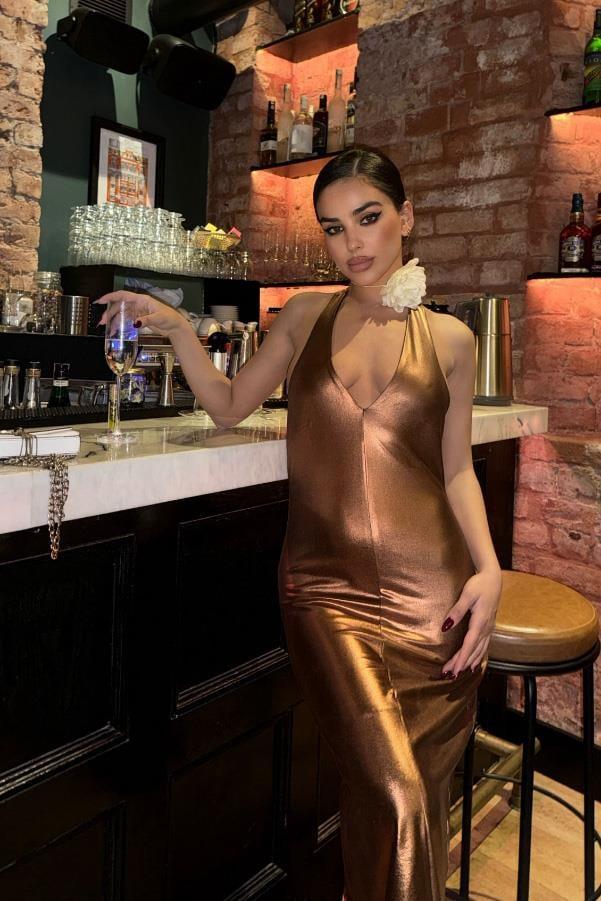 Felicia Sırt Dekolteli Elbise 2583-08 R6-J-K2