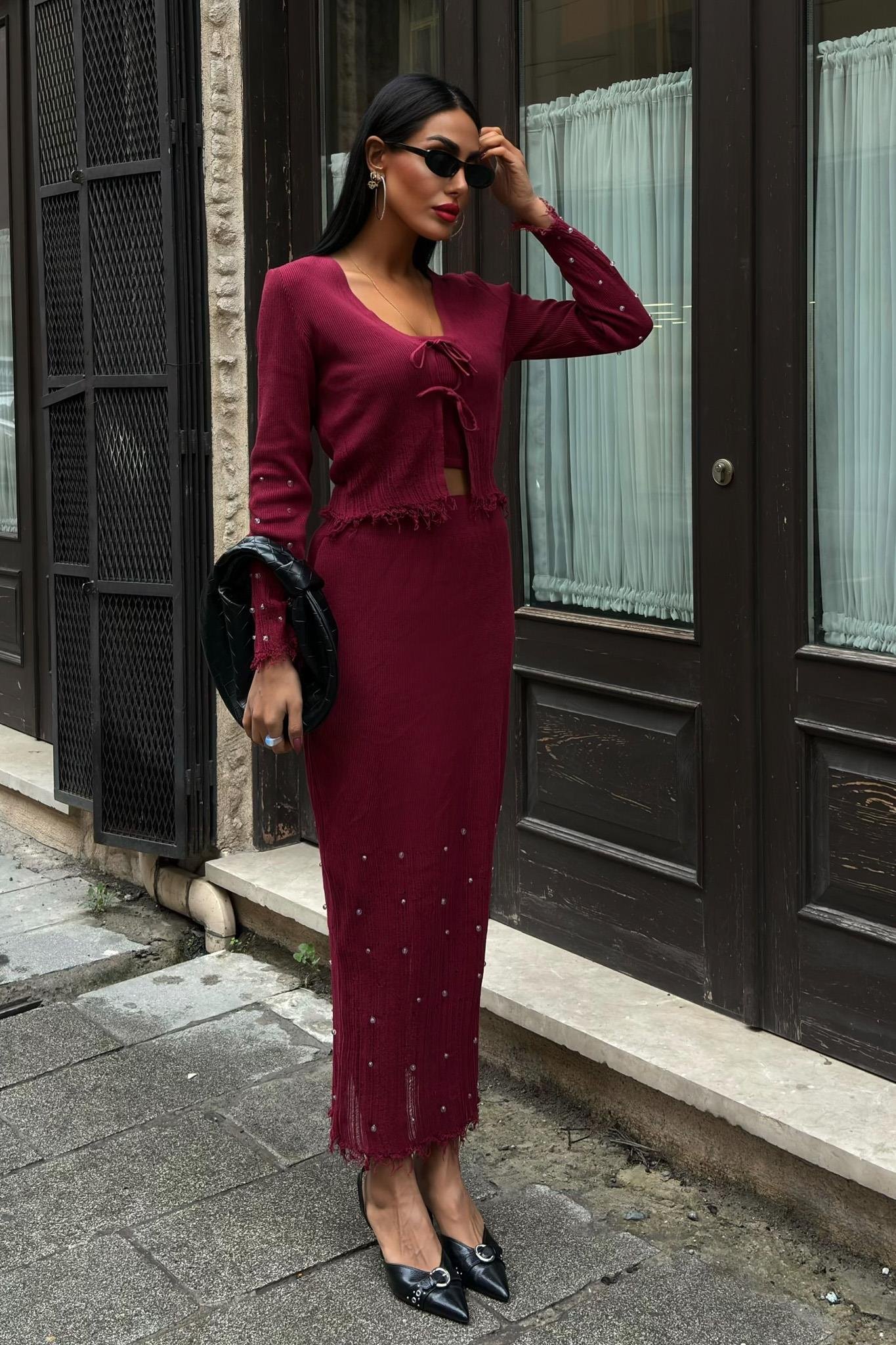 Ferry İnci Detaylı Üçlü Takım 9879 R1-N-K5