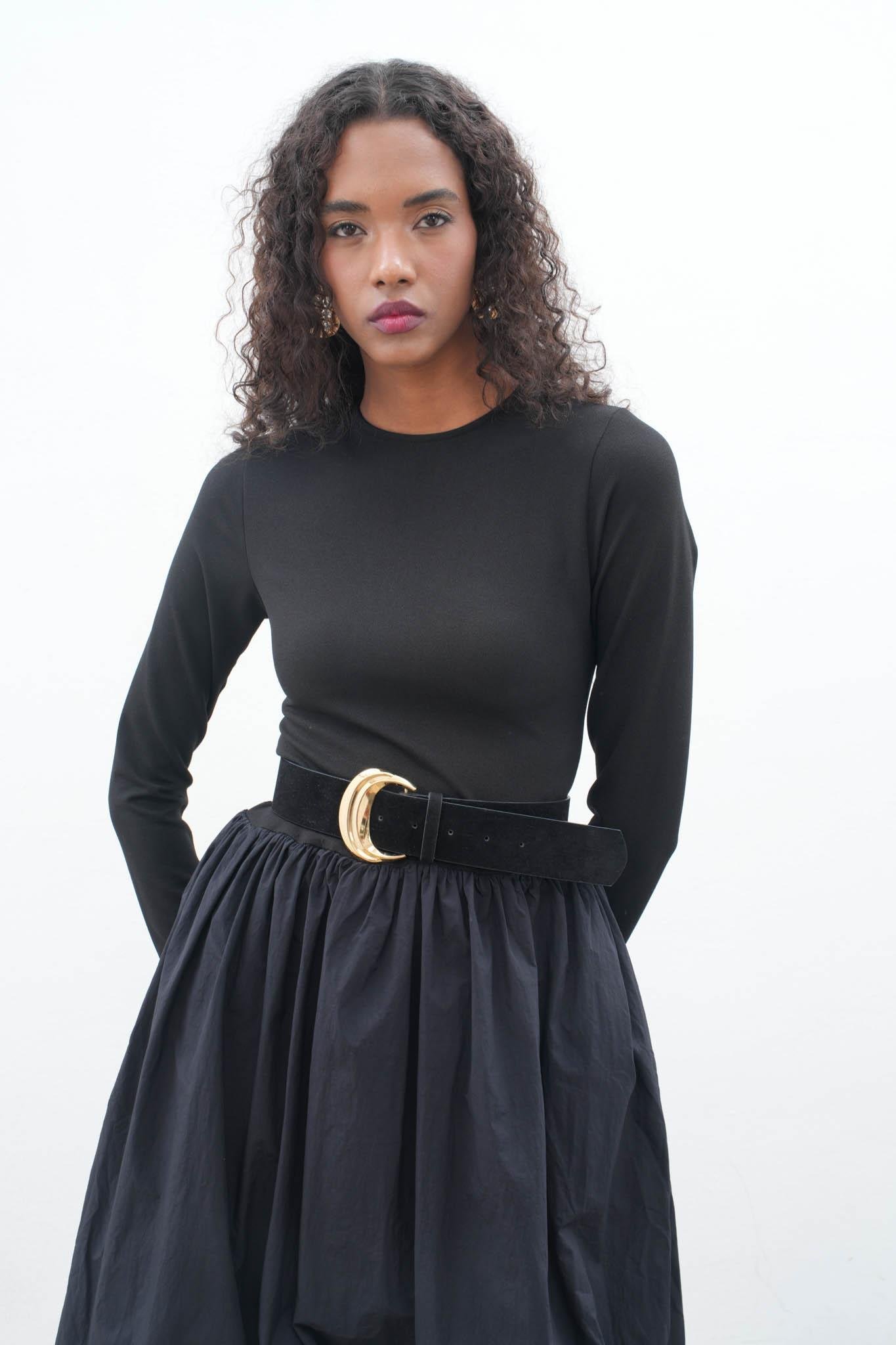 Fontana Volanlı Midi Elbise 2809