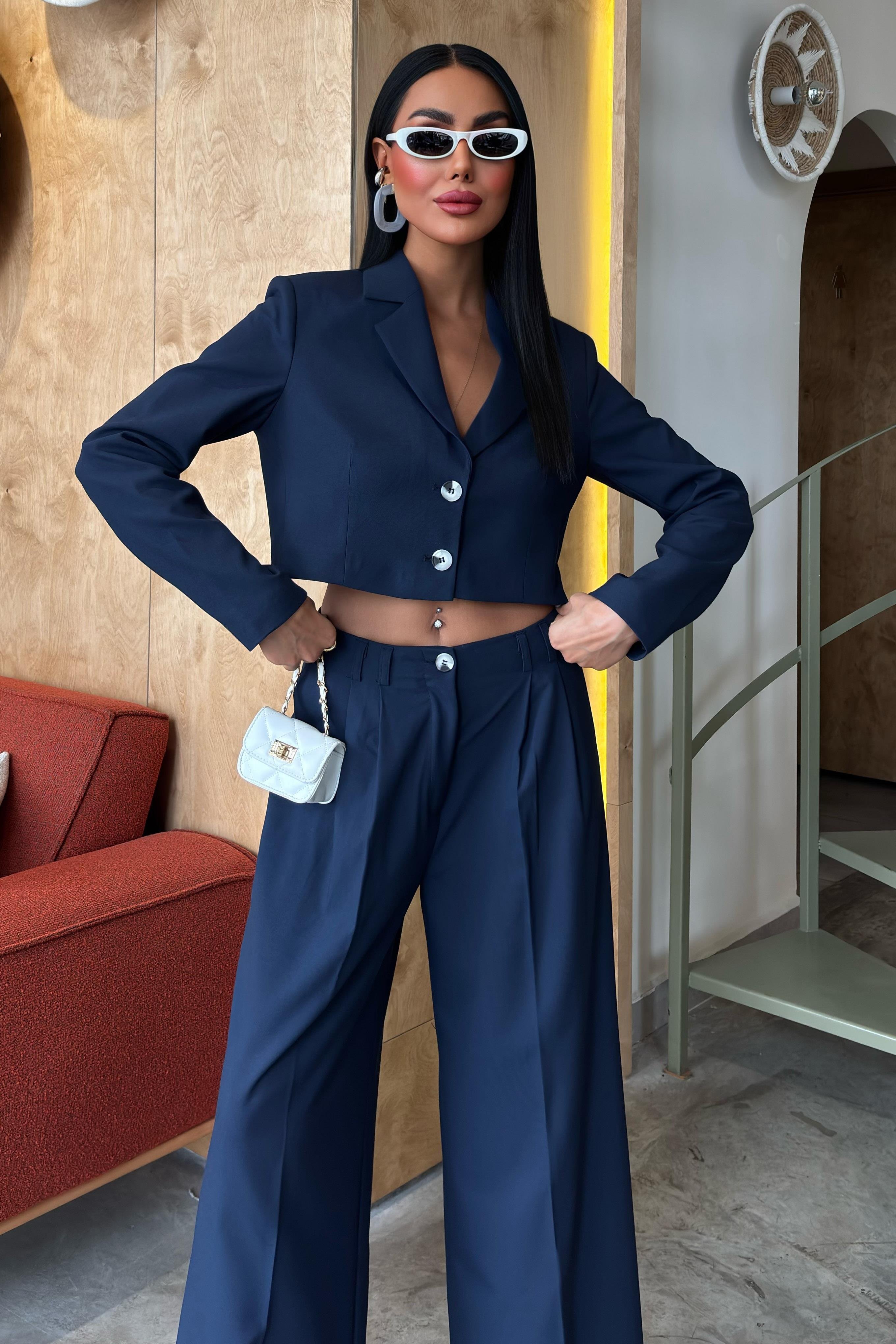 Garry Palazzo Pantolon Klasik Takım 9933 R8-B-K2