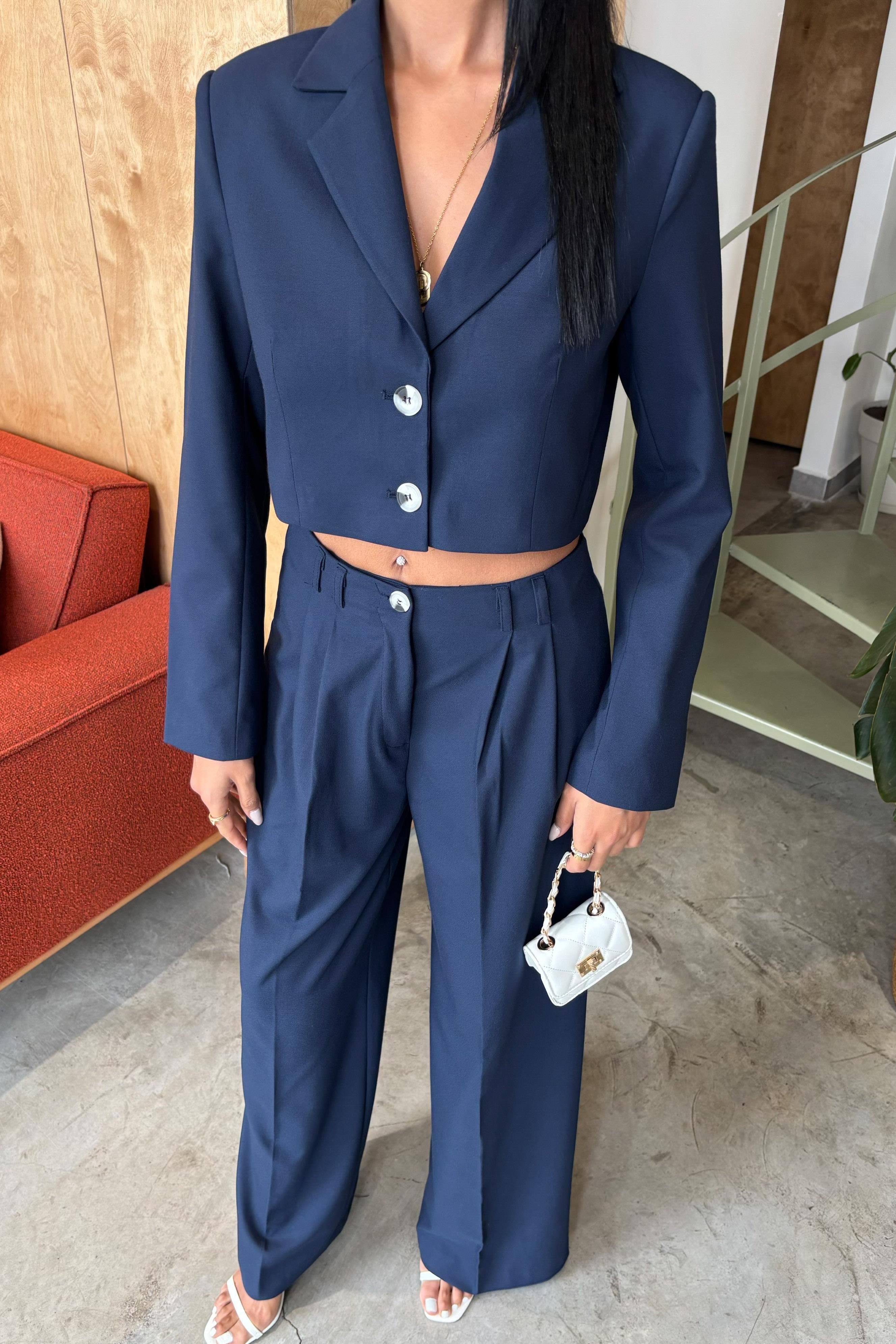 Garry Palazzo Pantolon Klasik Takım 9933 R8-B-K2