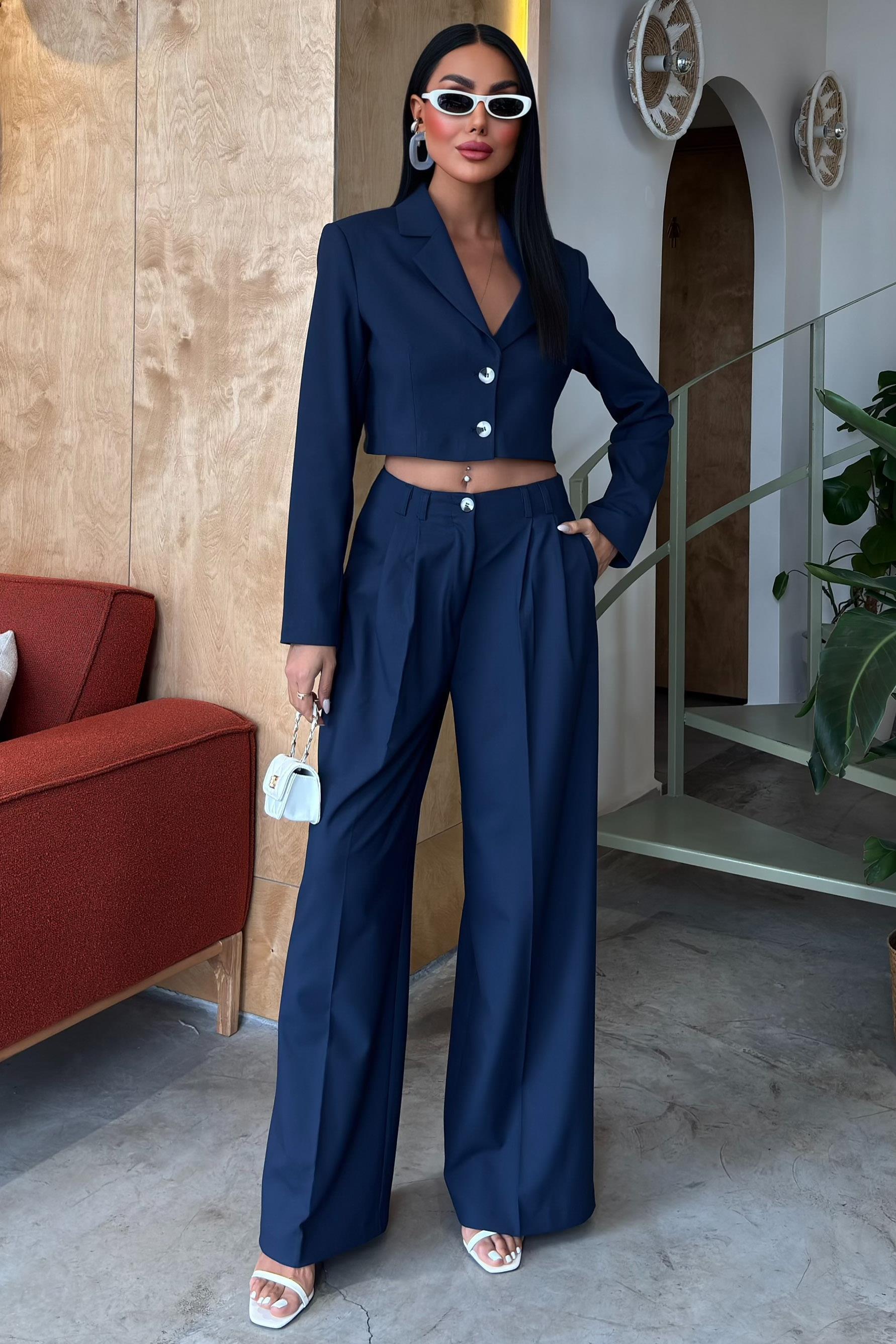 Garry Palazzo Pantolon Klasik Takım 9933 R8-B-K2