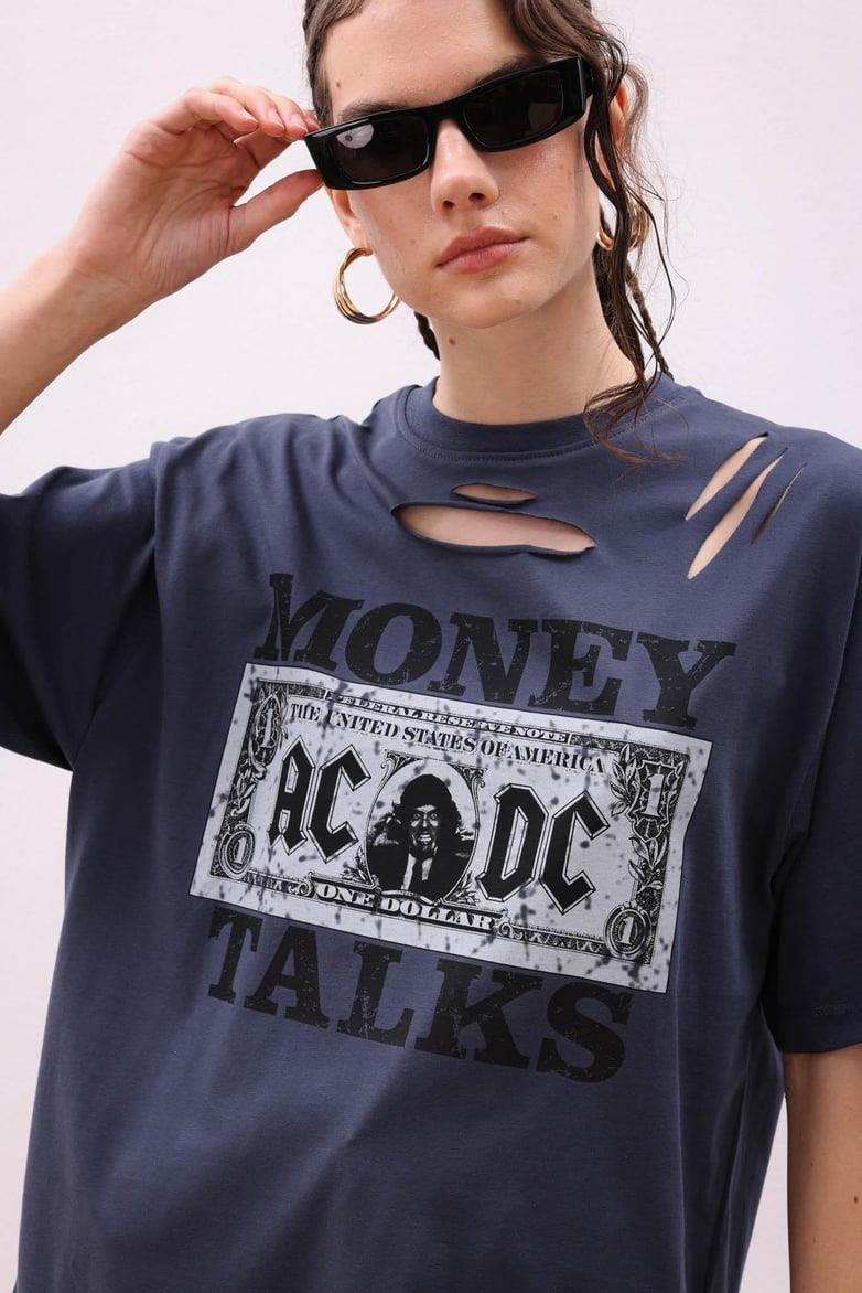 Gisele  Baskılı Tişört 8034-8