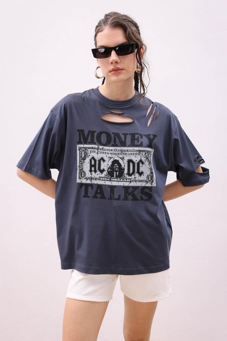 Gisele  Baskılı Tişört 8034-8