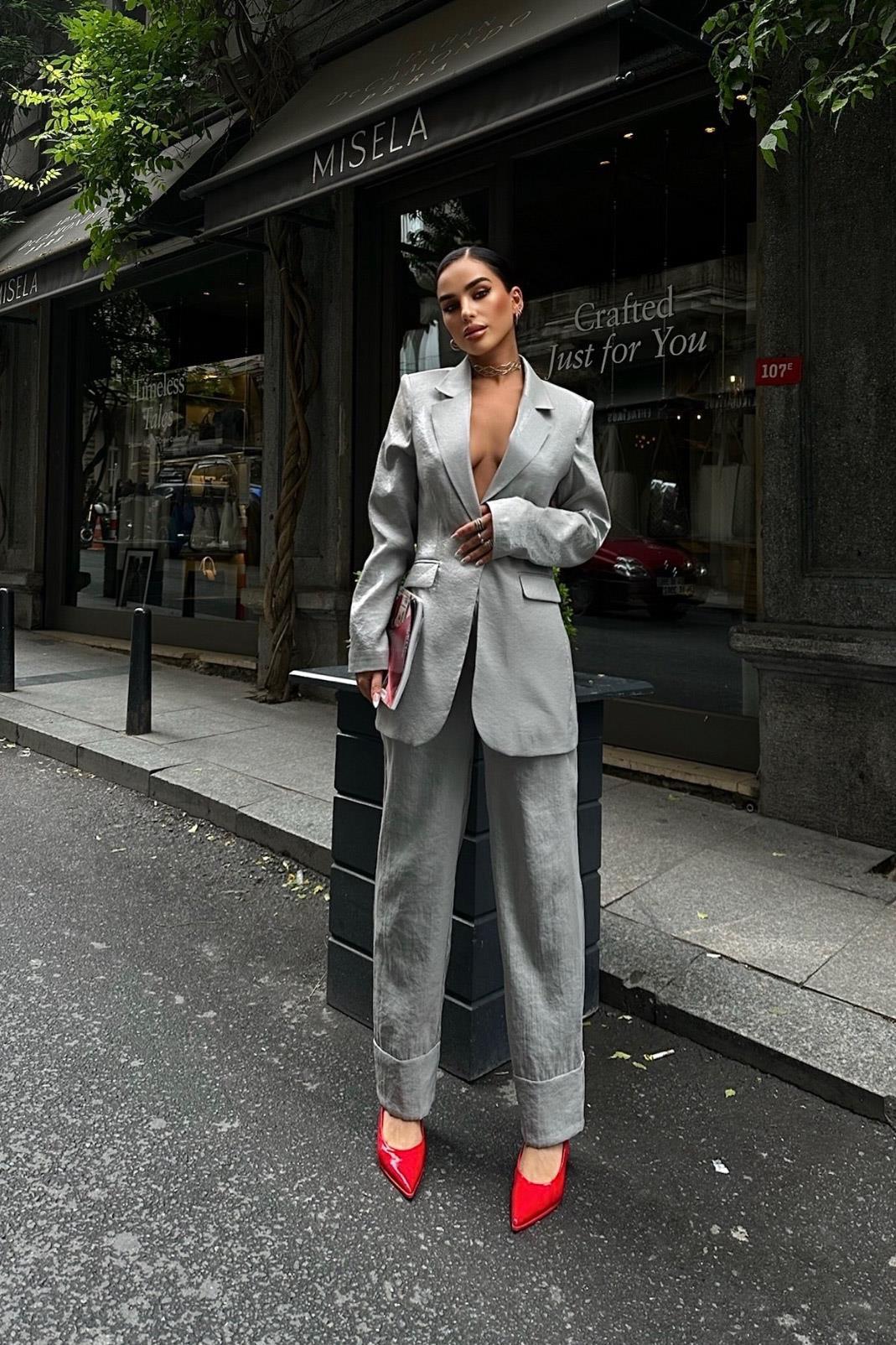 Gisella Parlak Saten Takım 9851 R8-D-K5