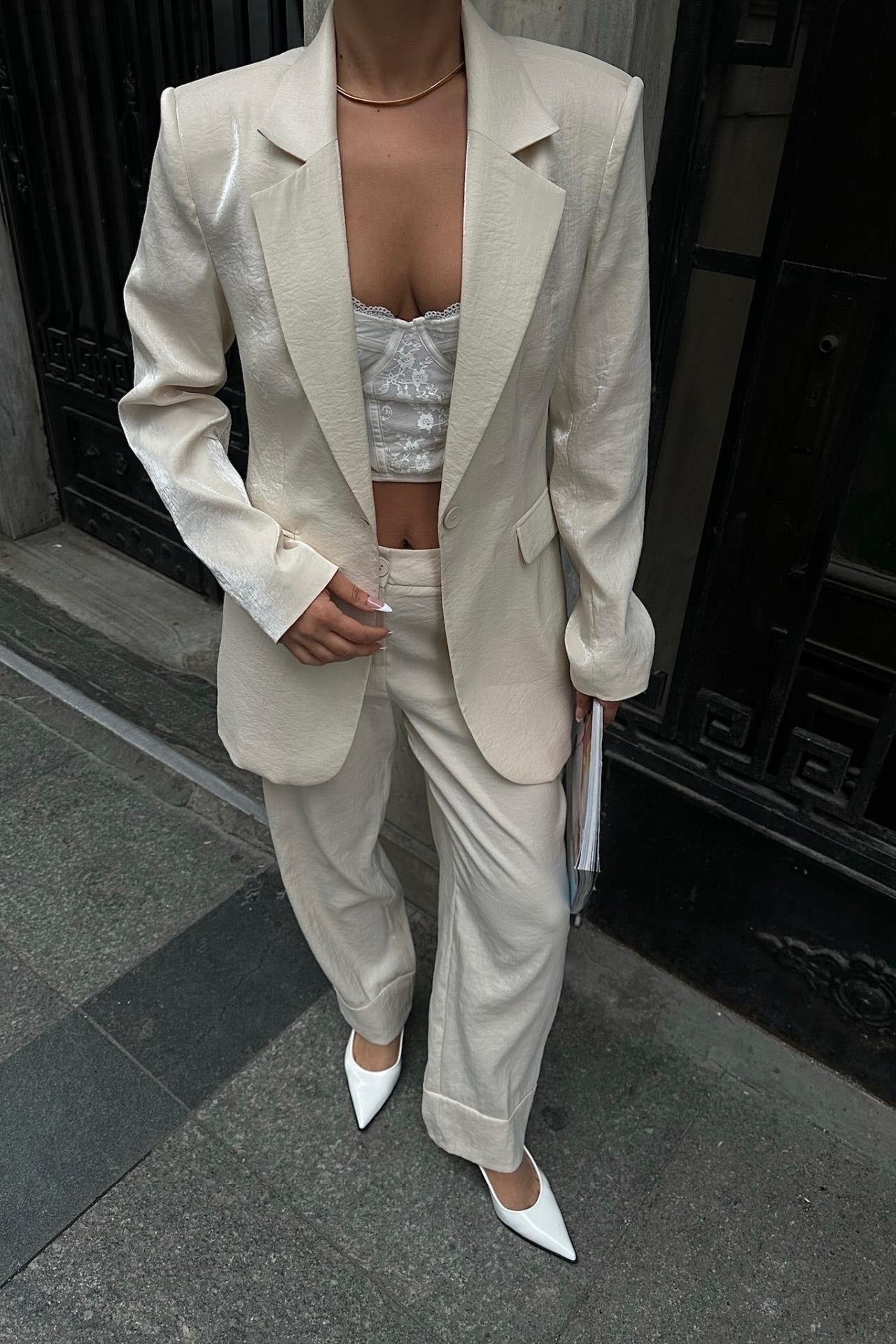 Gisella Parlak Saten Takım 9851 R8-D-K5