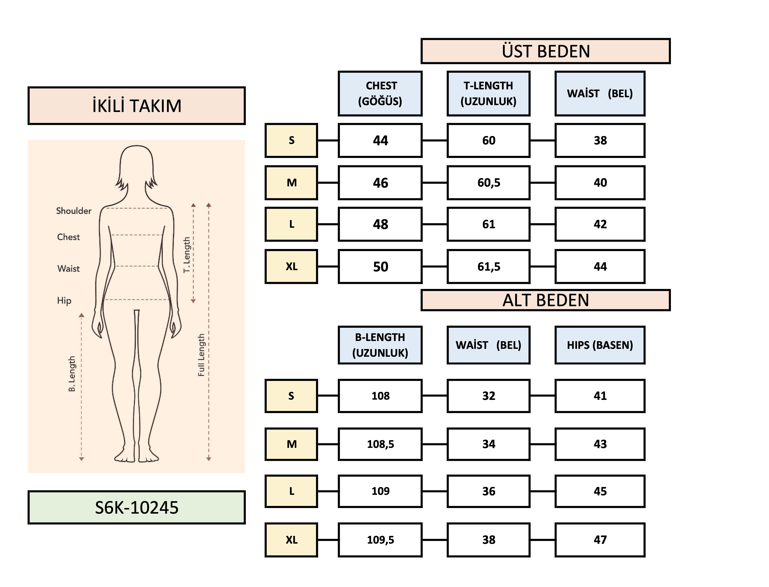 Gold Düğmeli Yelekli ve İspanyol Pantolonlu Modal Takım 10245 R6-E-K1