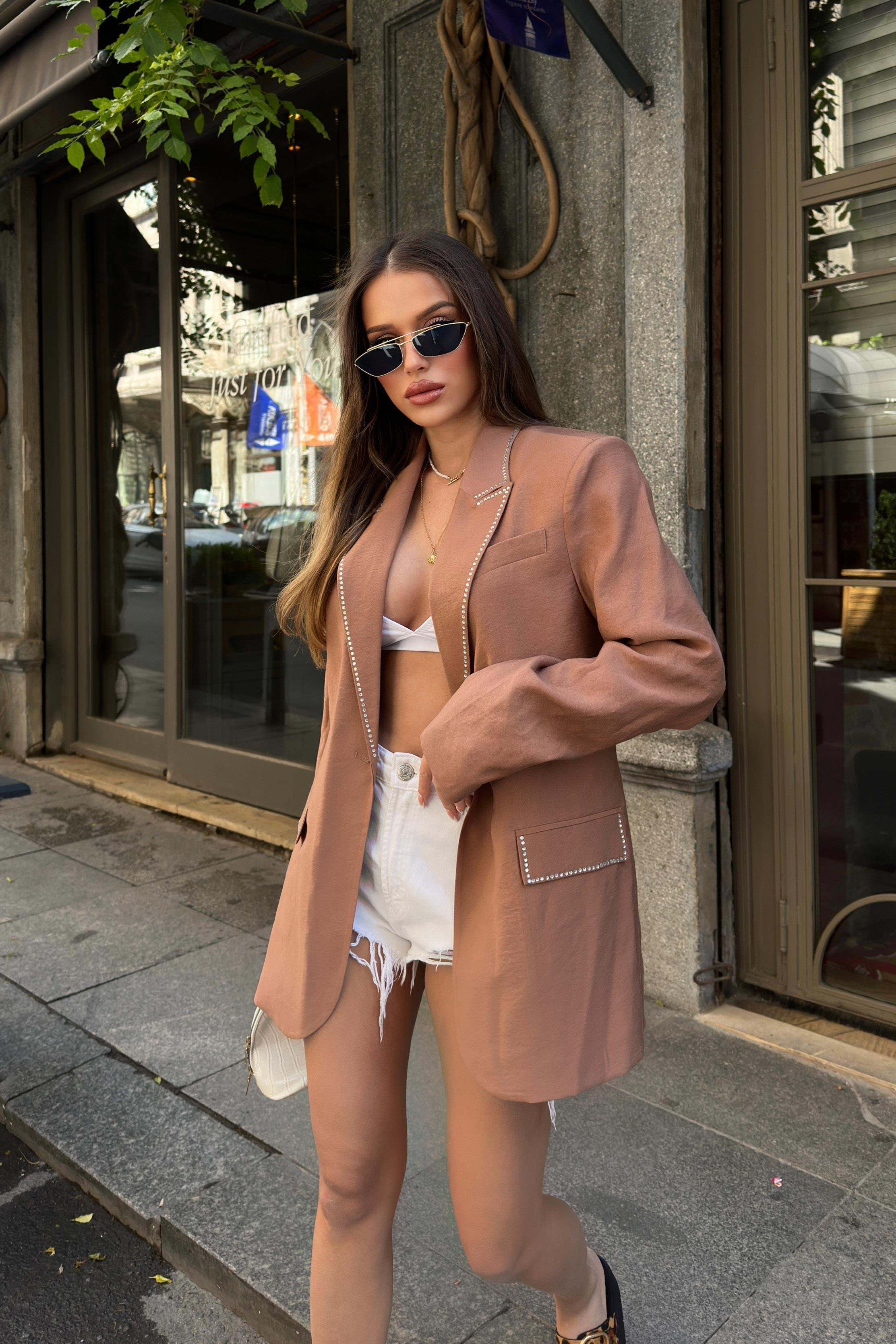 Hardy Taş Detay Blazer Ceket 6104-08 R7-H-K5