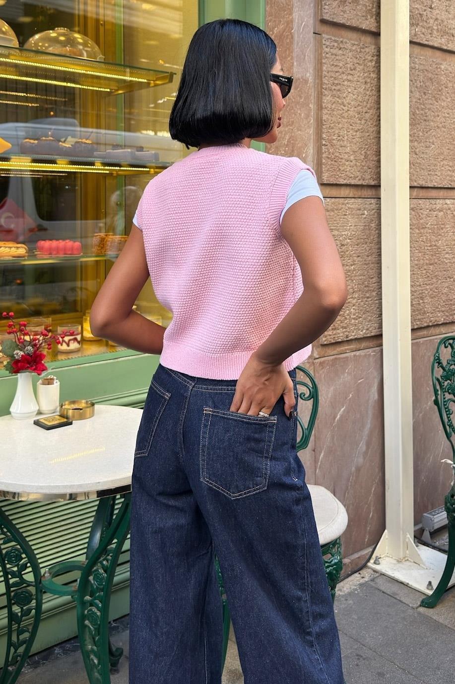 Helios Gold Düğmeli Triko Yelek 5186 R2-D-K3