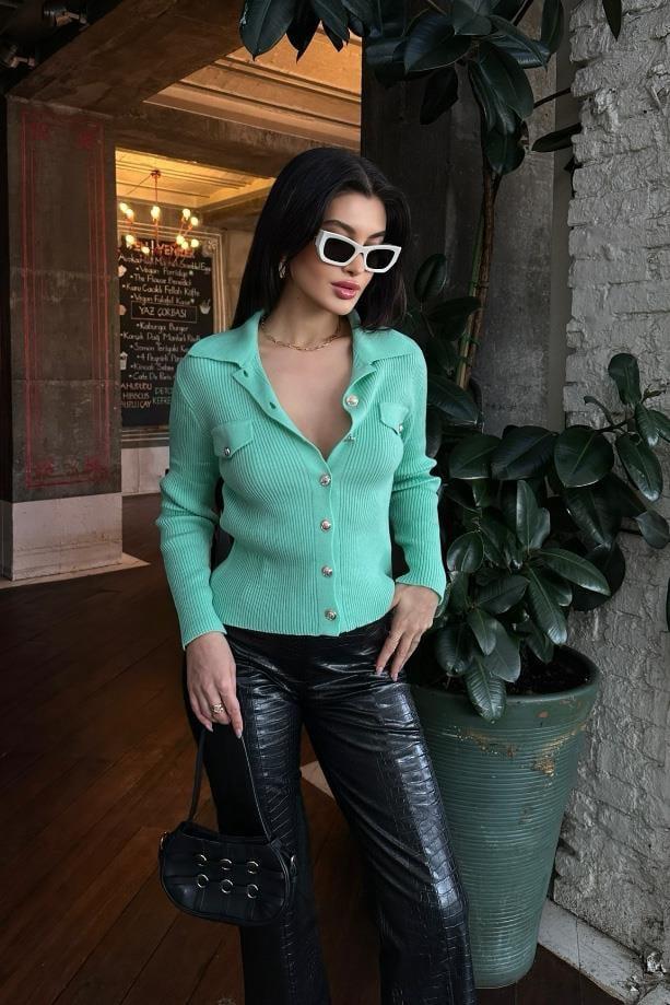 Houston Fitilli Triko Hırka 1287-15 R1-K-K3