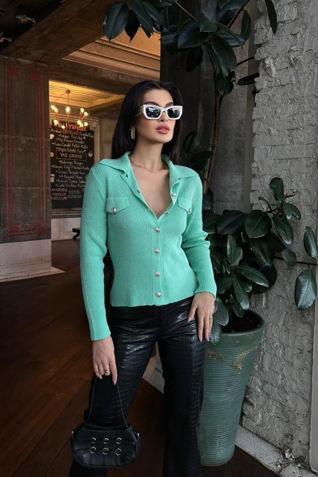 Houston Fitilli Triko Hırka 1287-15 R1-K-K3