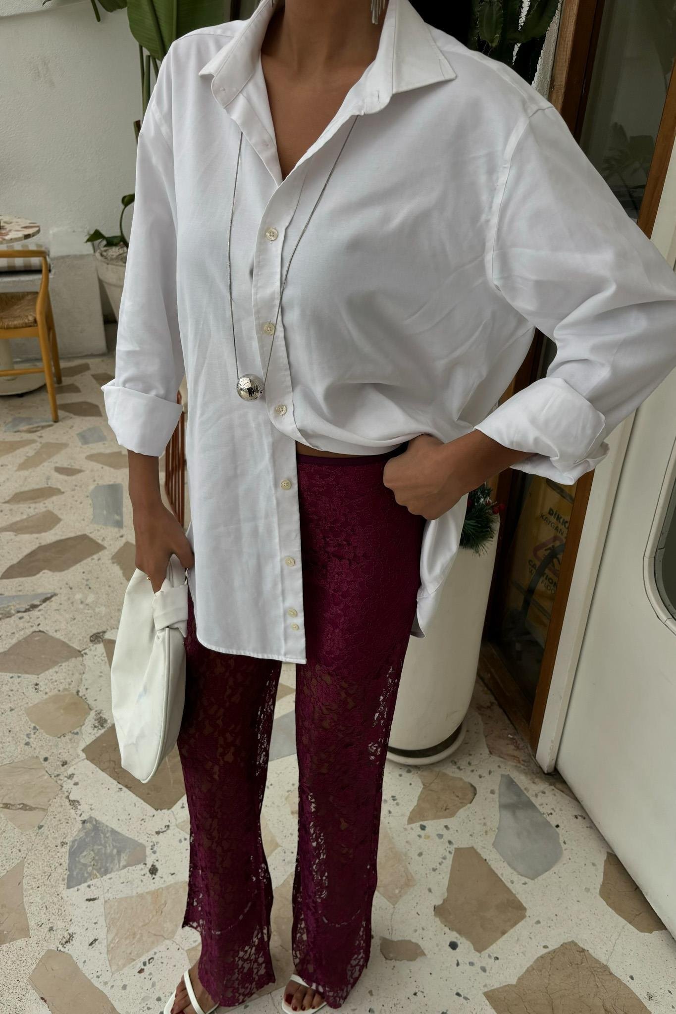 İçi Astarlı Dantel Pantolon 0081 R7-F-K2