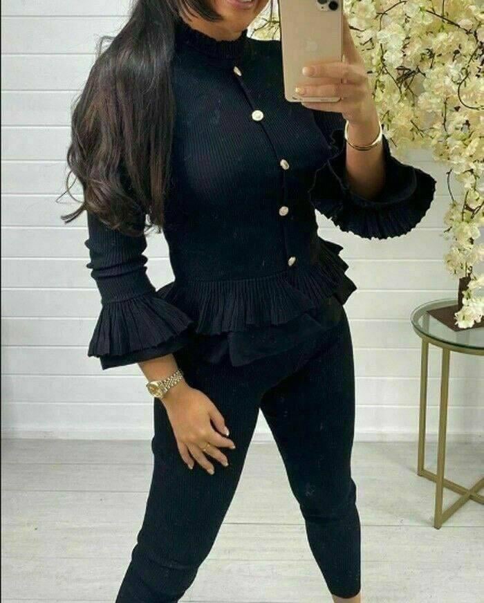 İthal Bürümcük Kaşkorsekumaş Düğme Detaylı Ikili Takım