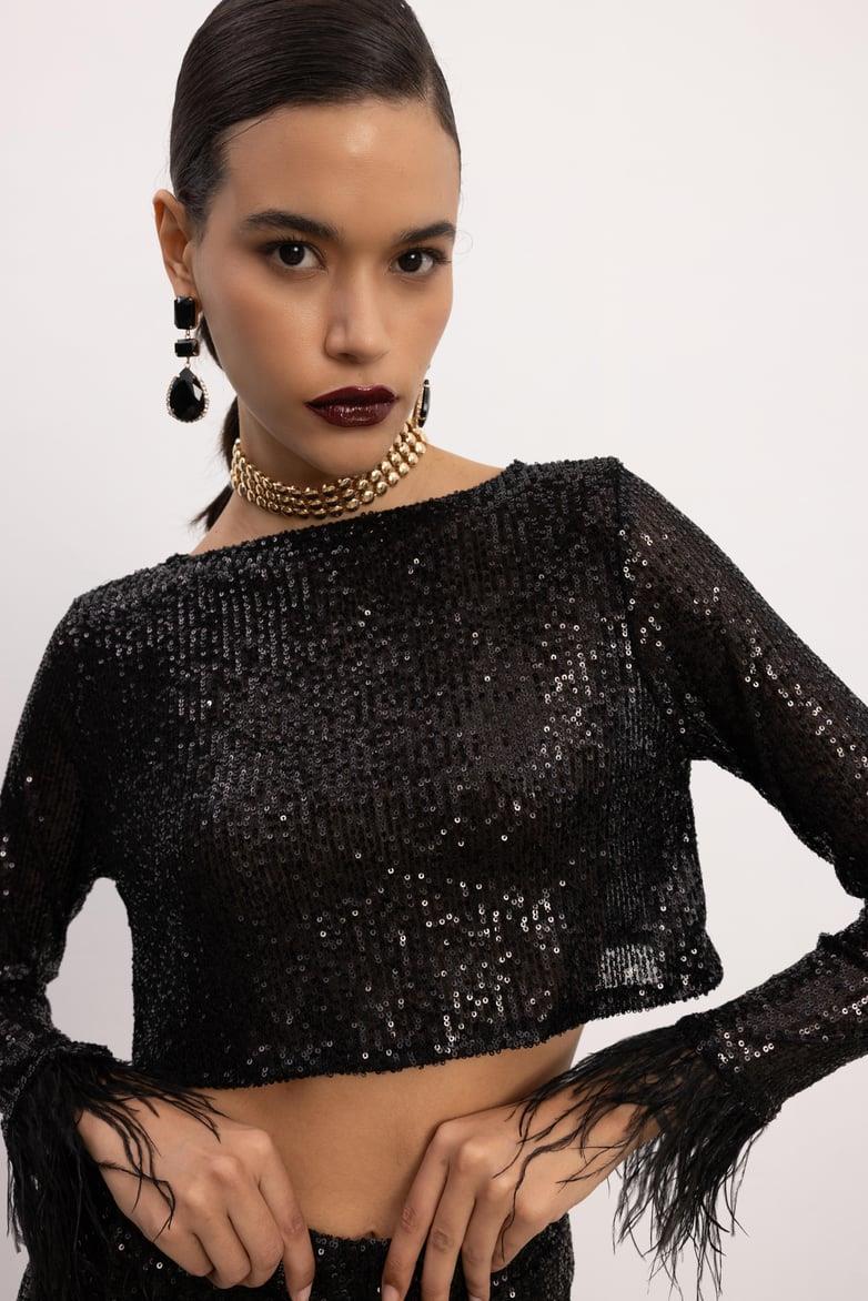 Jane Pul Payet Tül Detay Takım 9549-08