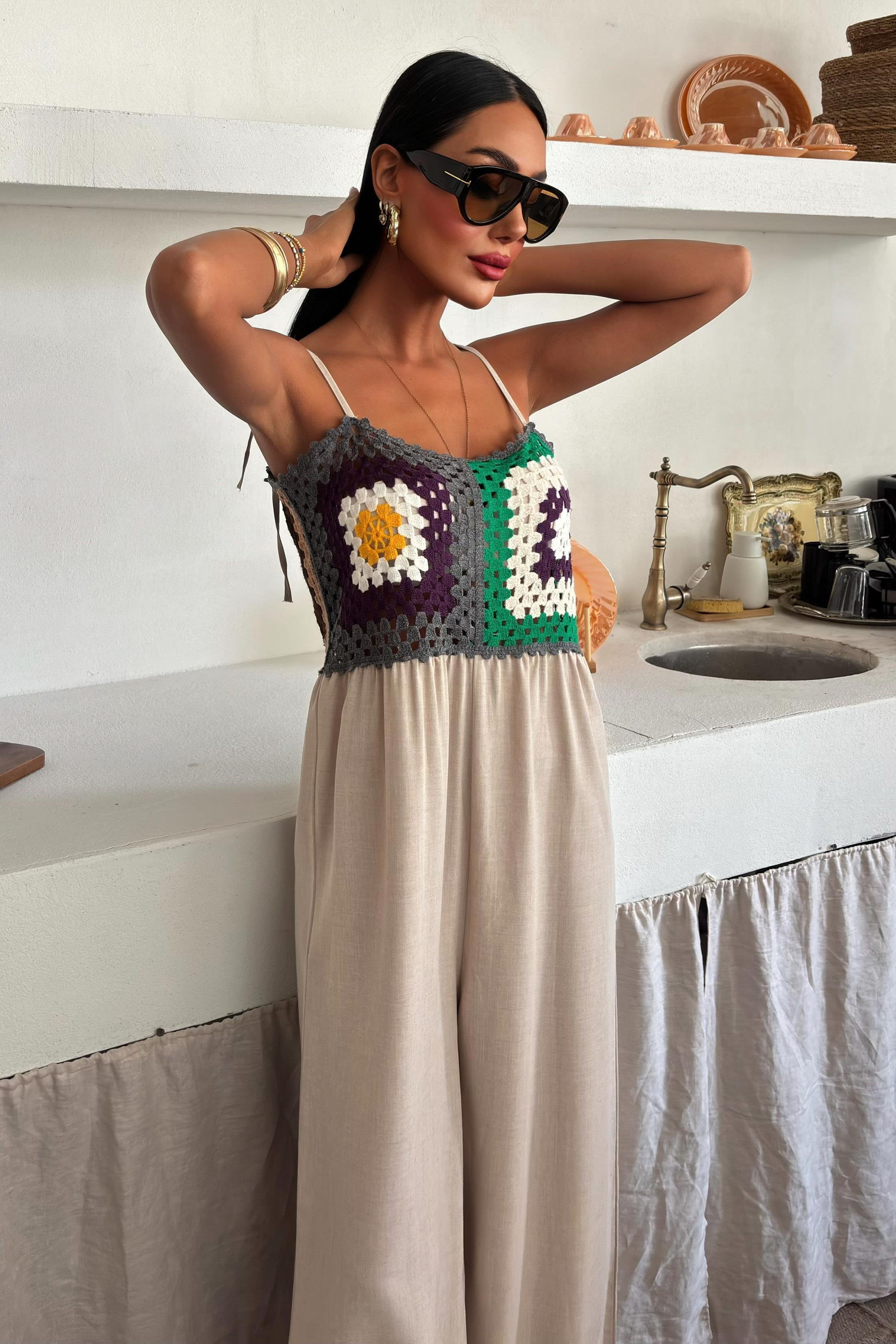 Jasmin Süzüneli Keten Tulum 1280-08 R10-C-K5