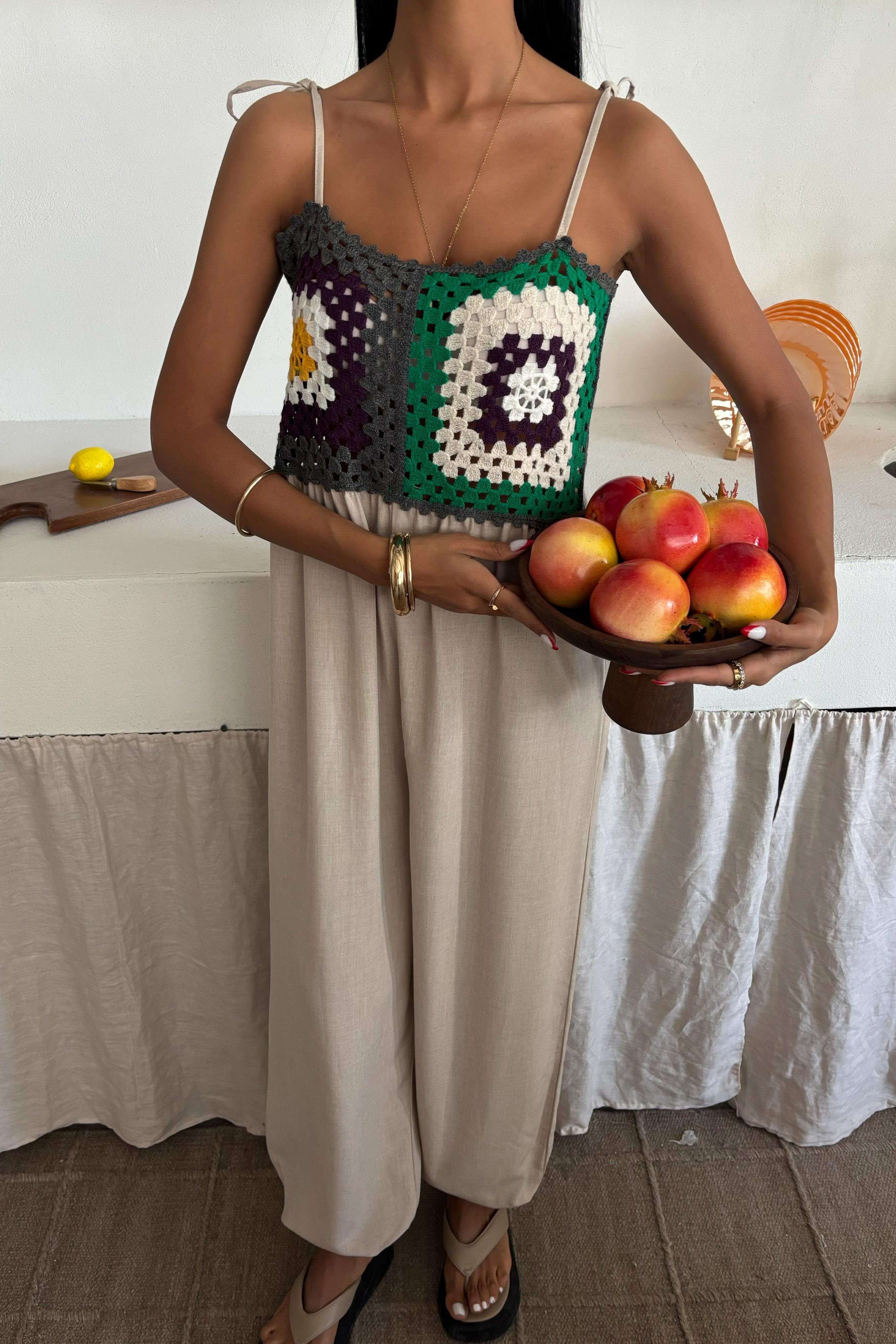 Jasmin Süzüneli Keten Tulum 1280-08 R10-C-K5