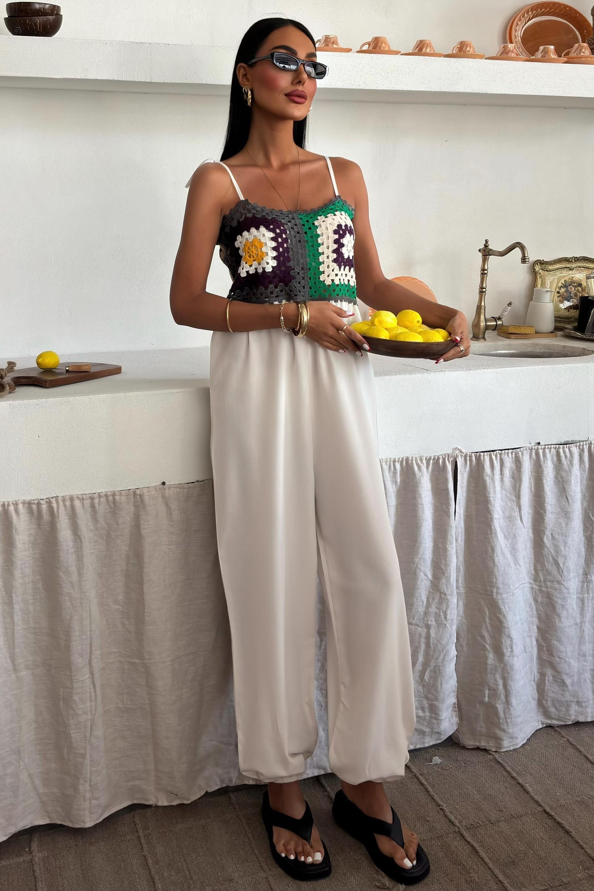 Jasmin Süzüneli Keten Tulum 1280-08 R10-C-K5