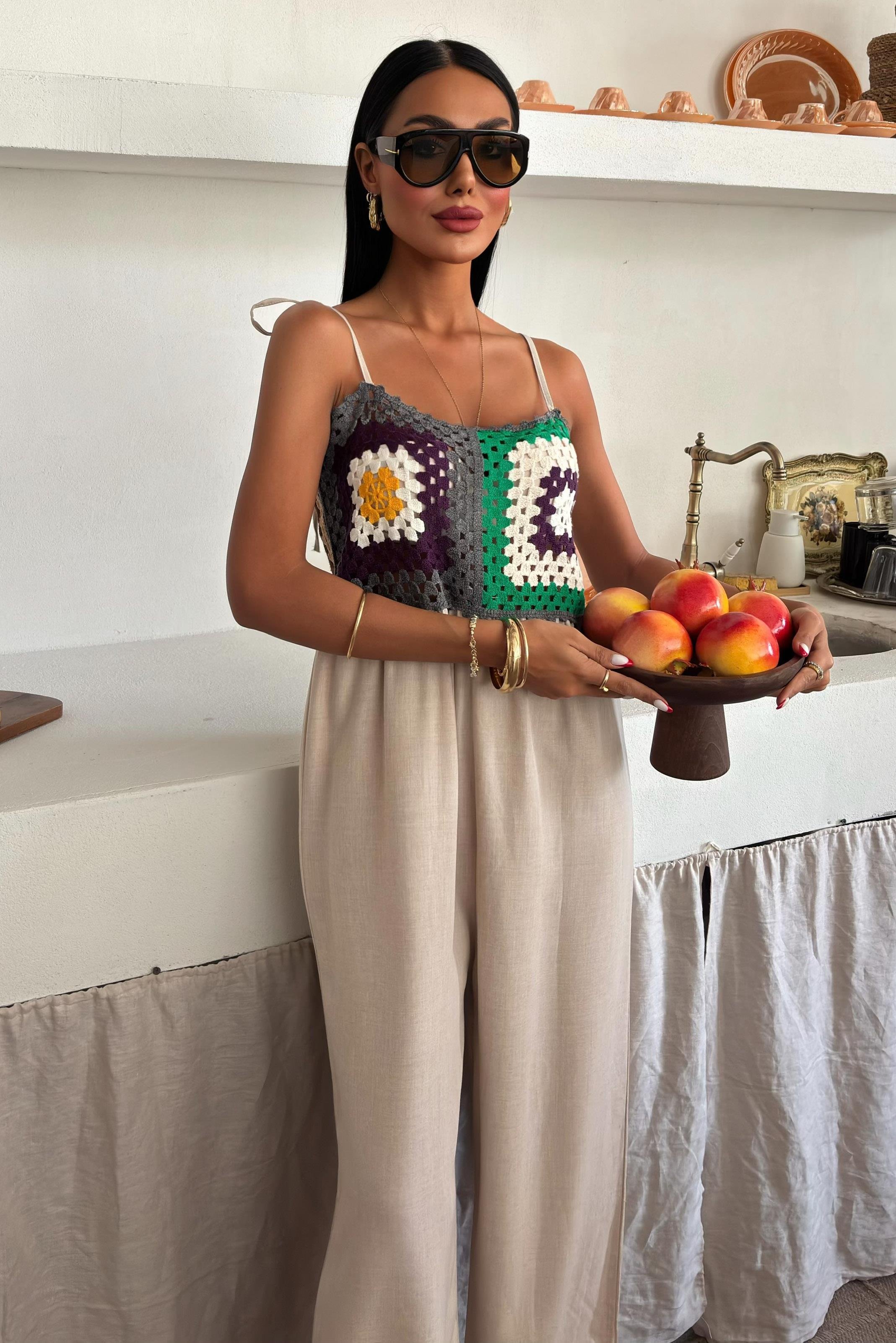 Jasmin Süzüneli Keten Tulum 1280-08 R10-C-K5